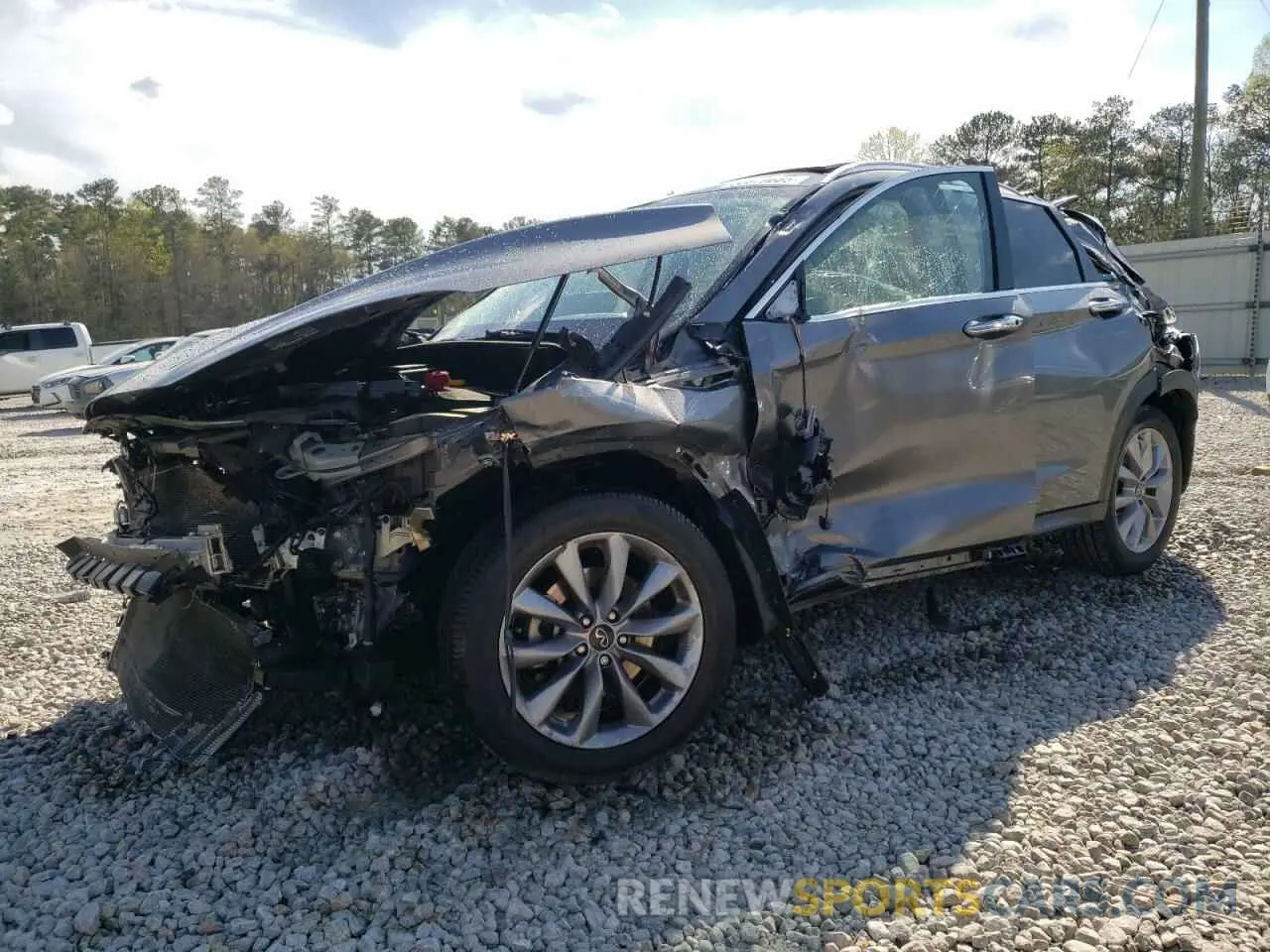 1 Photograph of a damaged car 3PCAJ5CA6NF120638 INFINITI QX50 2022
