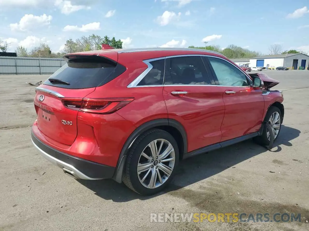 3 Photograph of a damaged car 3PCAJ5EB3NF112972 INFINITI QX50 2022