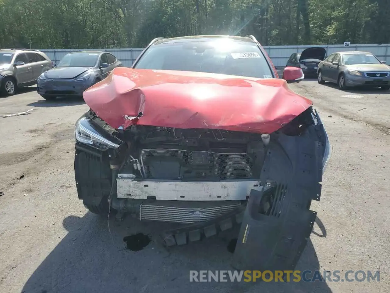 5 Photograph of a damaged car 3PCAJ5EB3NF112972 INFINITI QX50 2022