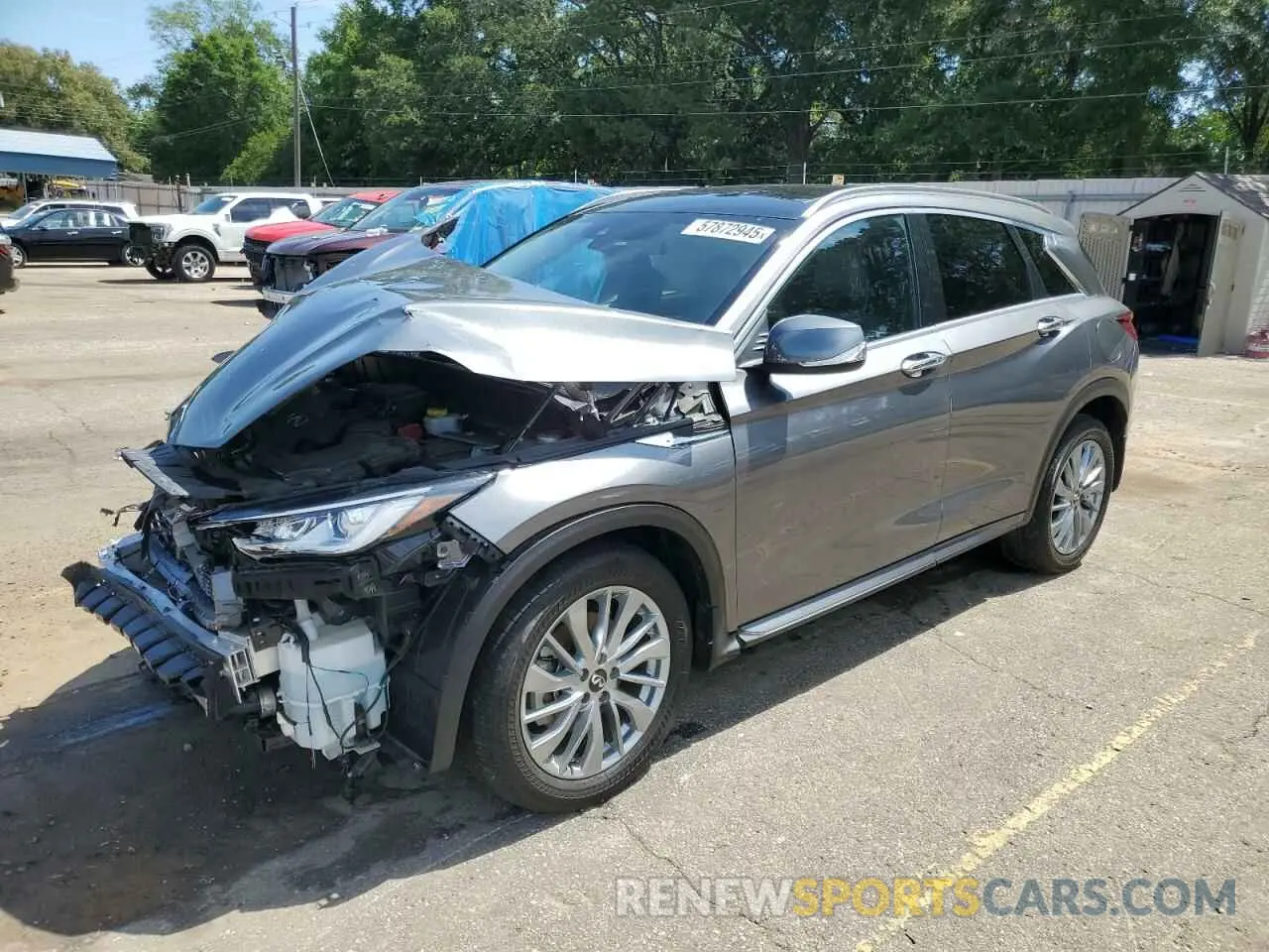 1 Photograph of a damaged car 3PCAJ5BA1PF111754 INFINITI QX50 2023