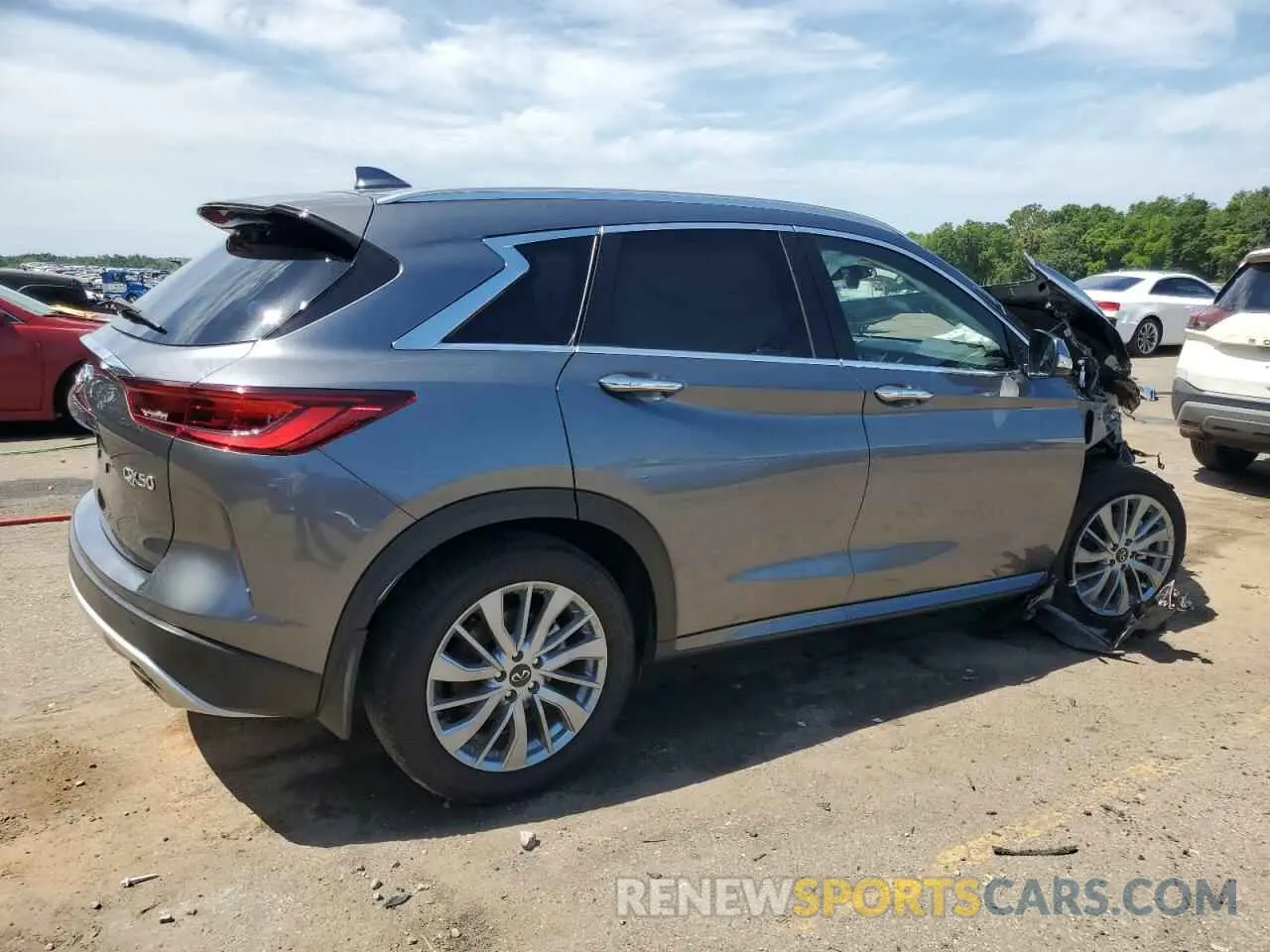 3 Photograph of a damaged car 3PCAJ5BA1PF111754 INFINITI QX50 2023