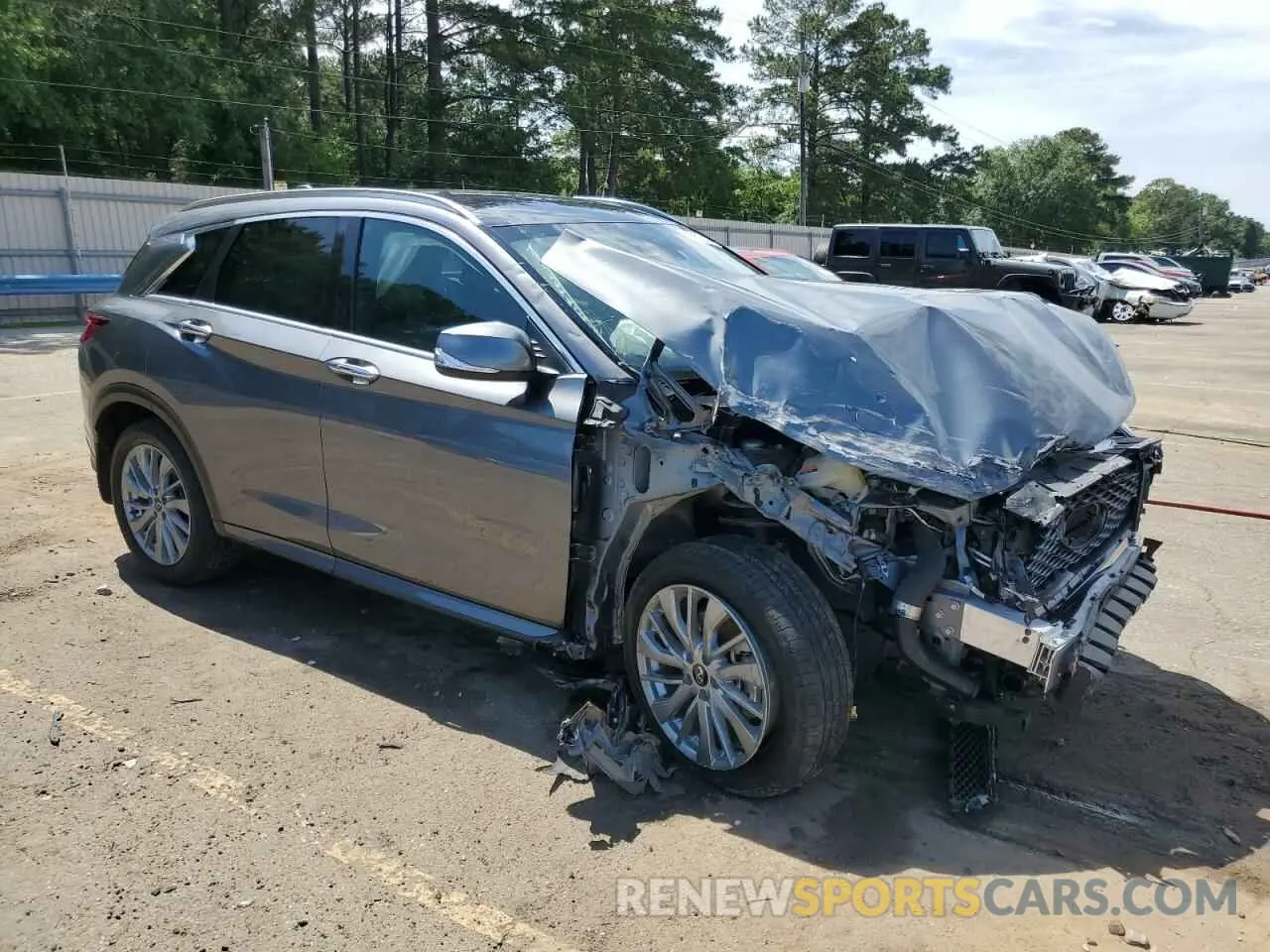 4 Photograph of a damaged car 3PCAJ5BA1PF111754 INFINITI QX50 2023