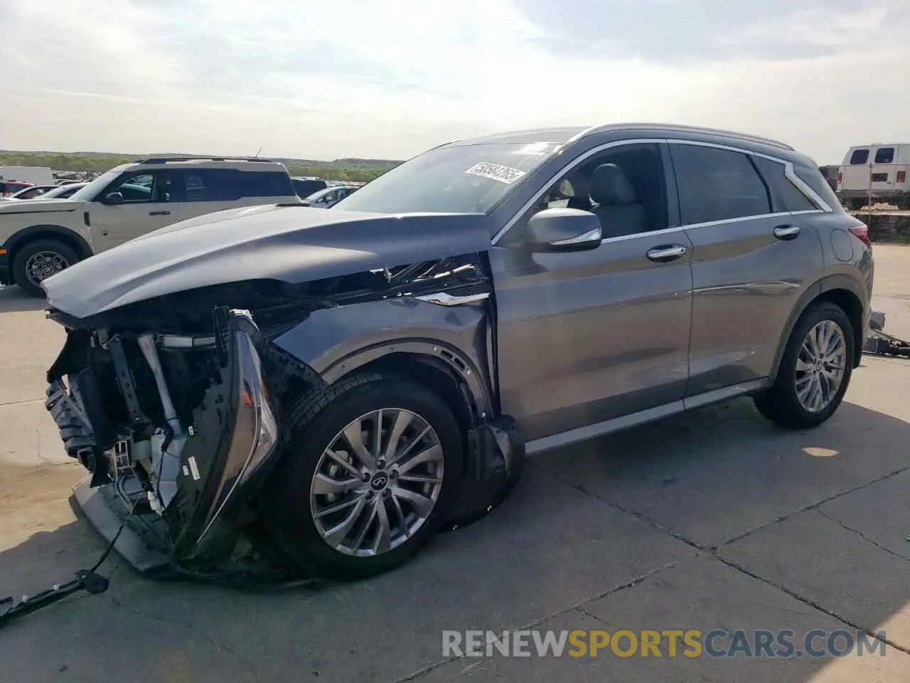 1 Photograph of a damaged car 3PCAJ5BA3PF105275 INFINITI QX50 2023