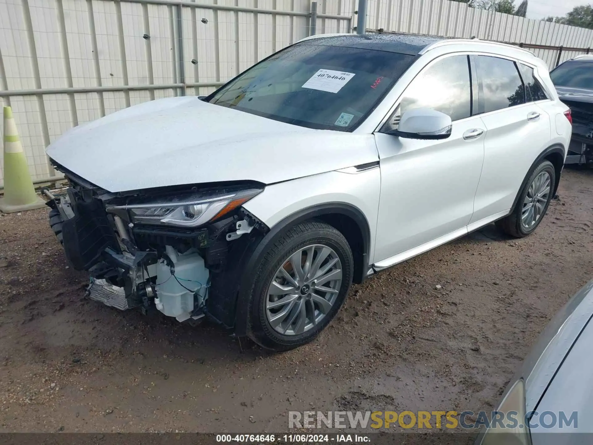 2 Photograph of a damaged car 3PCAJ5BA3PF114574 INFINITI QX50 2023