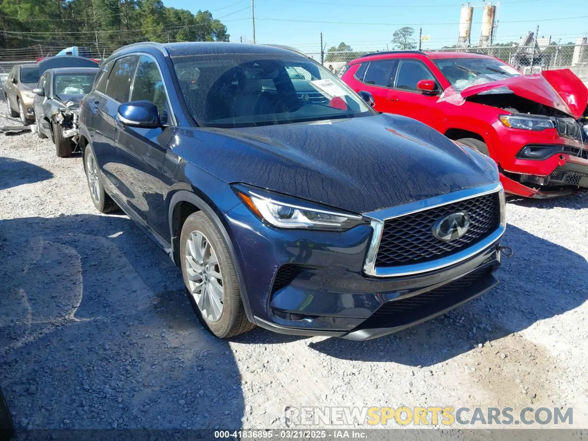 1 Photograph of a damaged car 3PCAJ5BA6PF104962 INFINITI QX50 2023