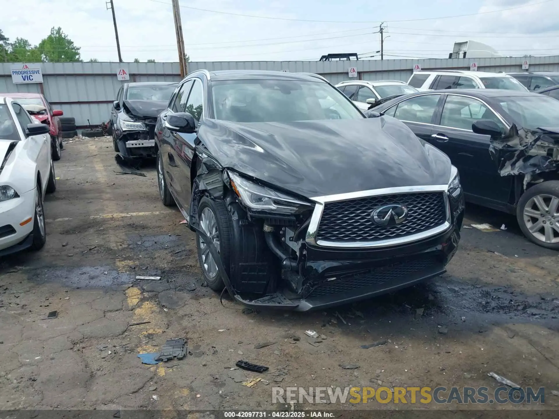 1 Photograph of a damaged car 3PCAJ5BA7PF116022 INFINITI QX50 2023