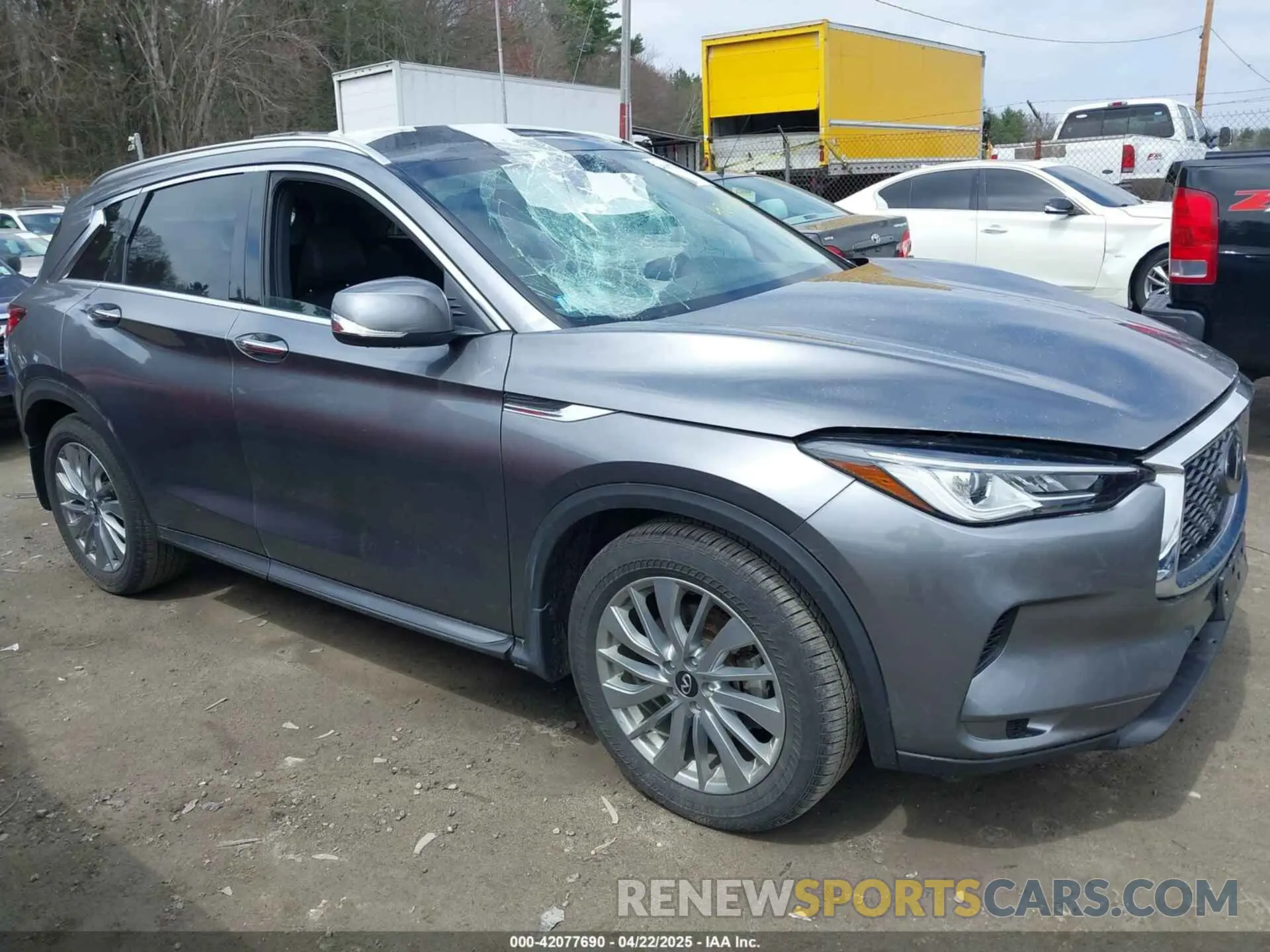 1 Photograph of a damaged car 3PCAJ5BB1PF108393 INFINITI QX50 2023