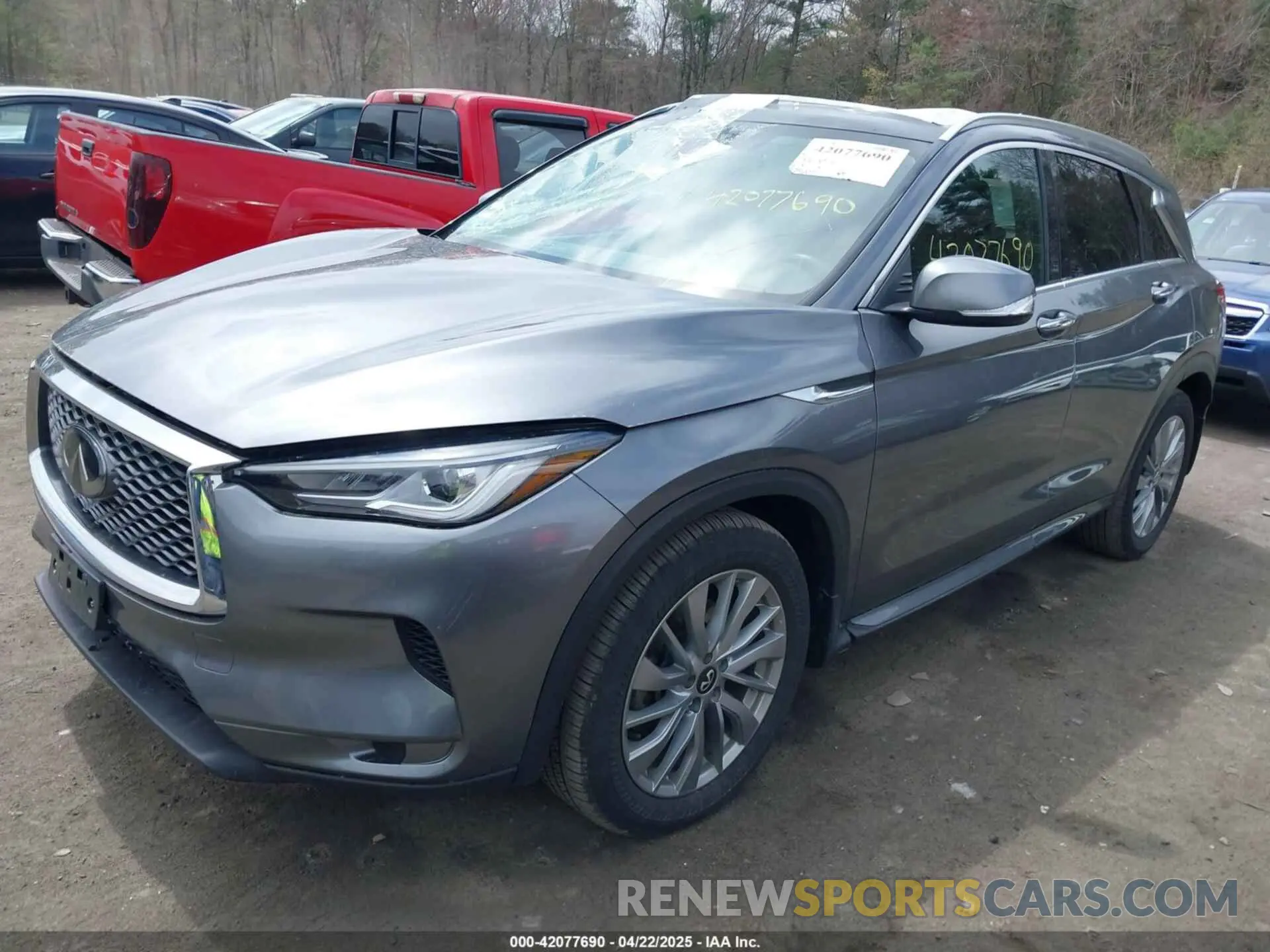 2 Photograph of a damaged car 3PCAJ5BB1PF108393 INFINITI QX50 2023