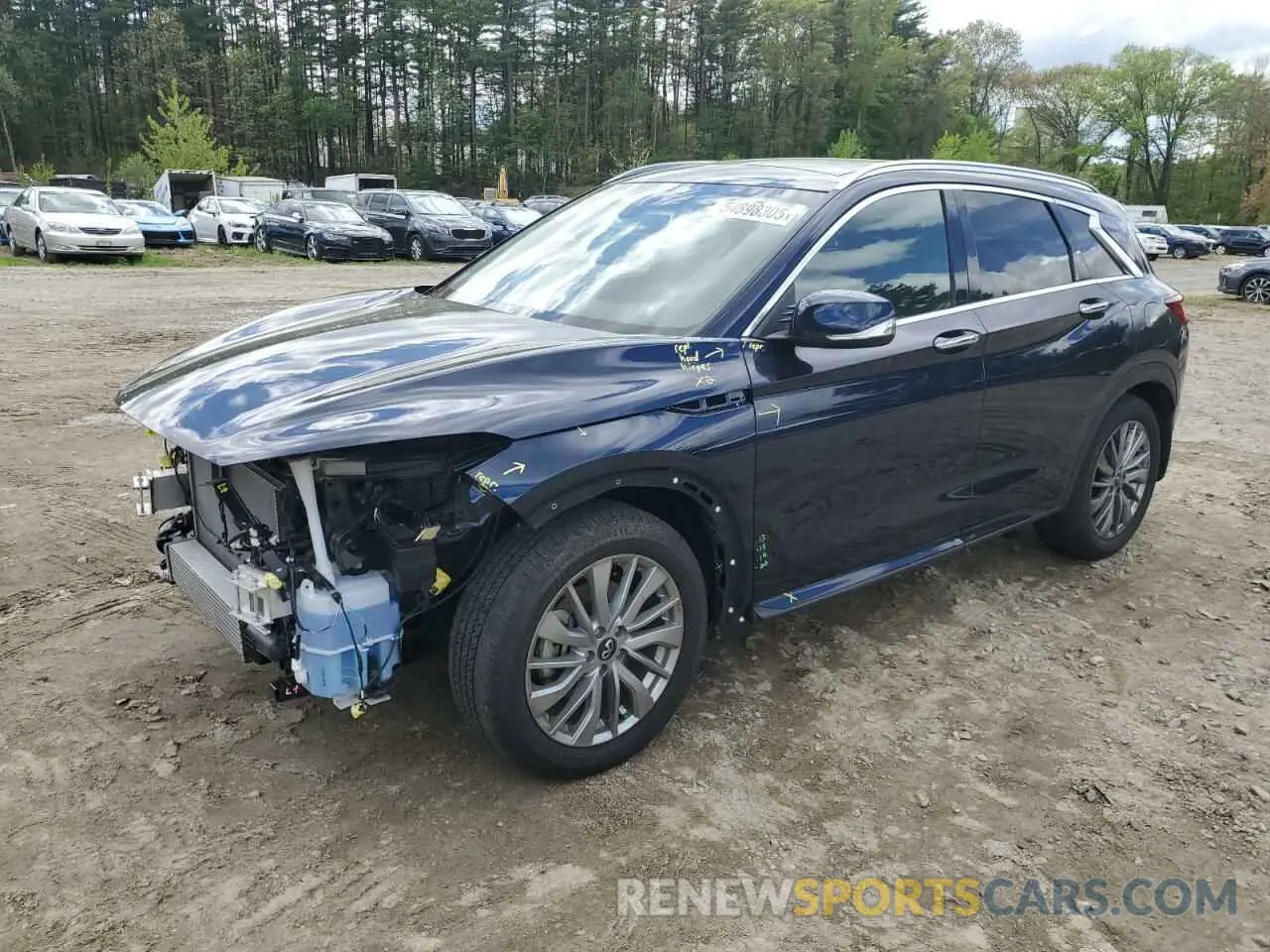 1 Photograph of a damaged car 3PCAJ5BB4PF122532 INFINITI QX50 2023