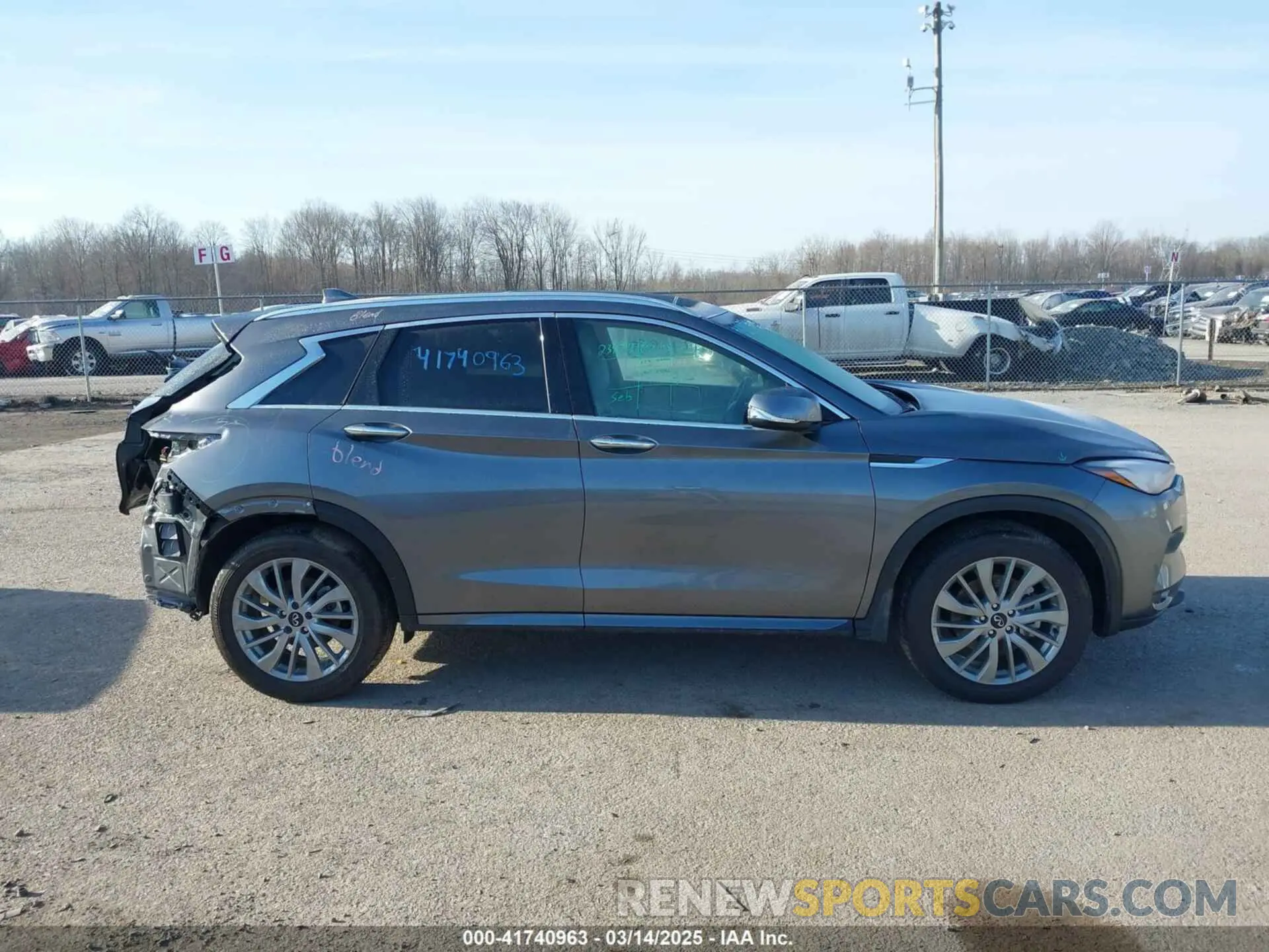 13 Photograph of a damaged car 3PCAJ5BB5PF116979 INFINITI QX50 2023