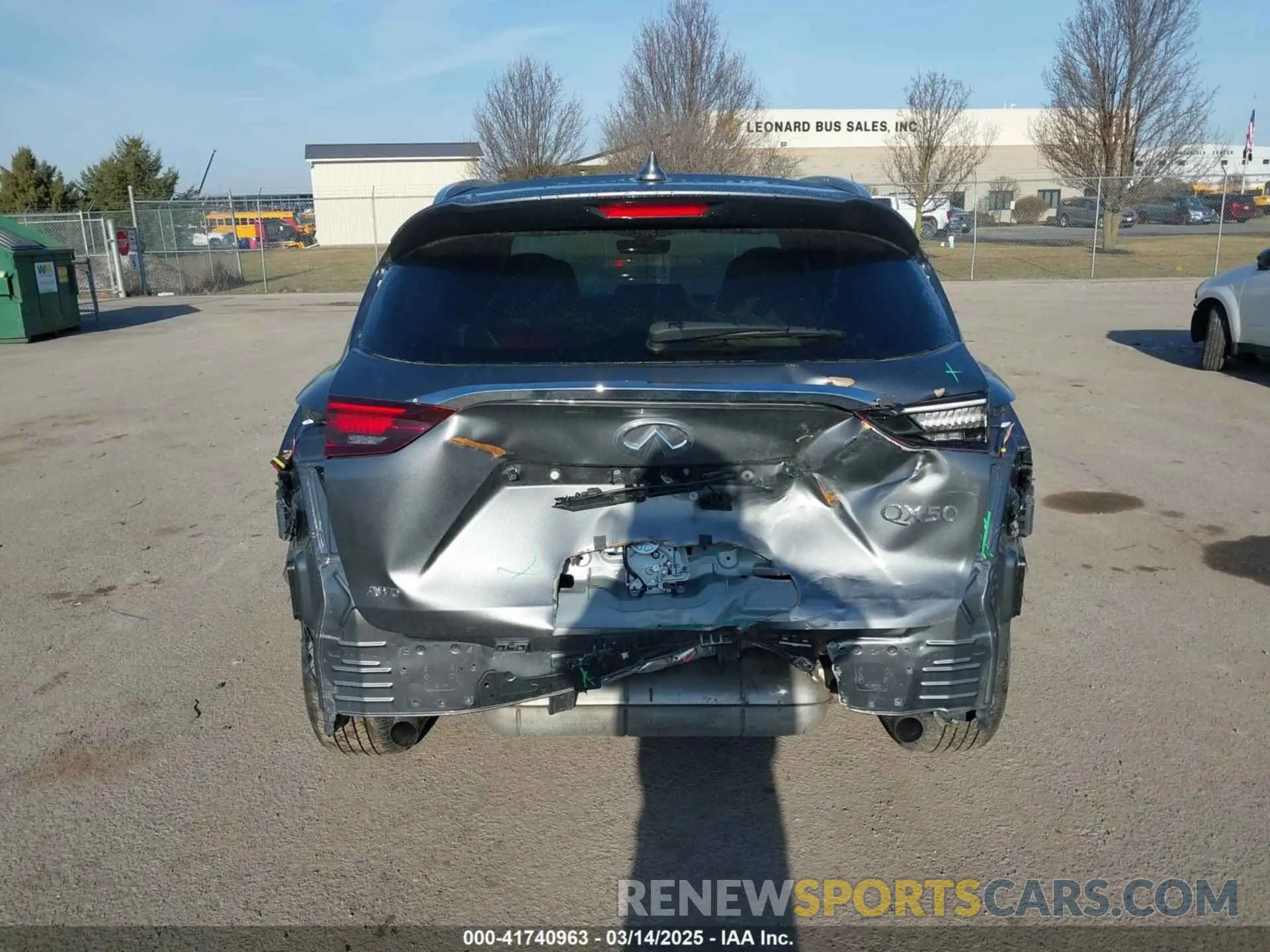 16 Photograph of a damaged car 3PCAJ5BB5PF116979 INFINITI QX50 2023