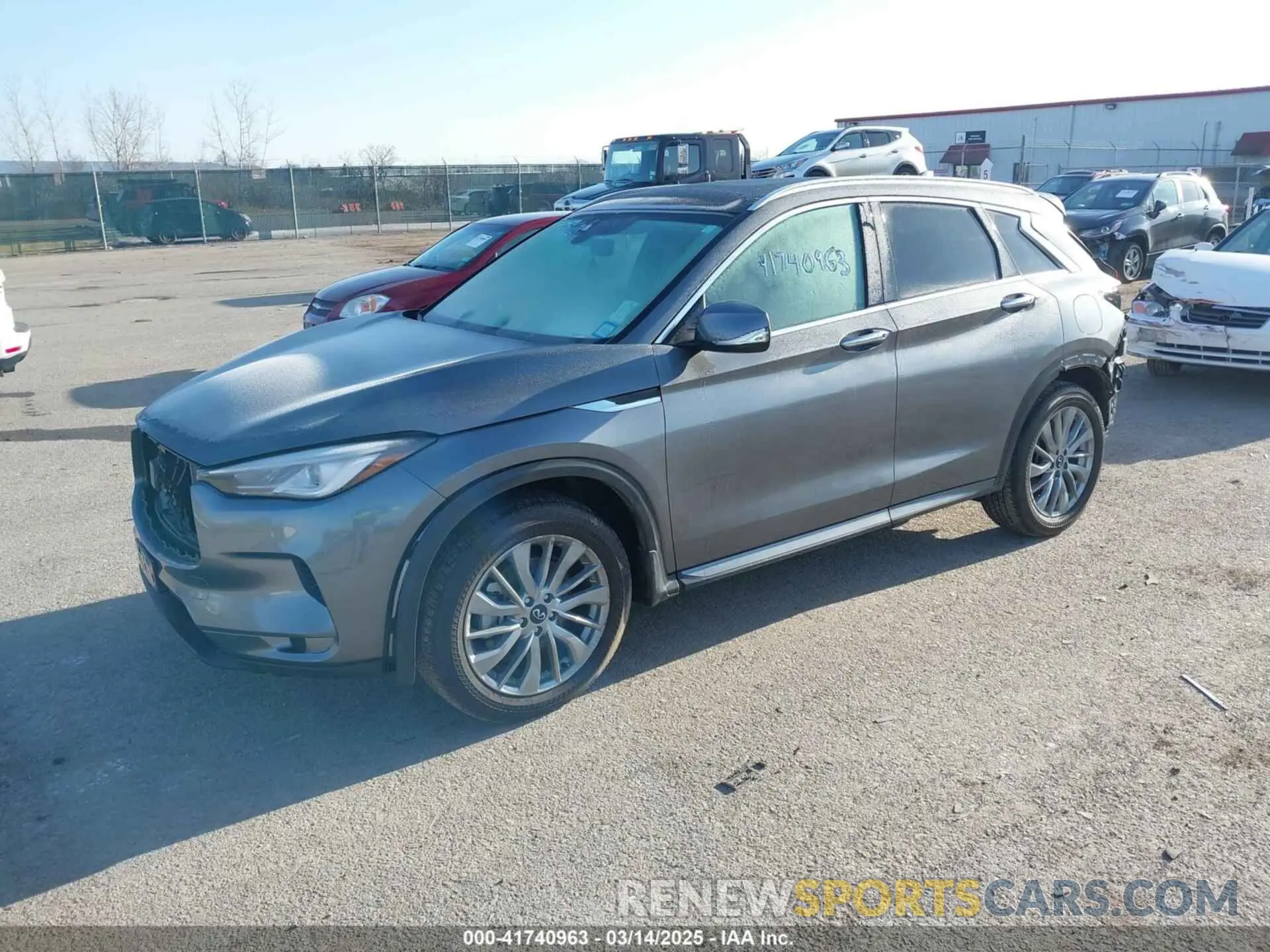2 Photograph of a damaged car 3PCAJ5BB5PF116979 INFINITI QX50 2023