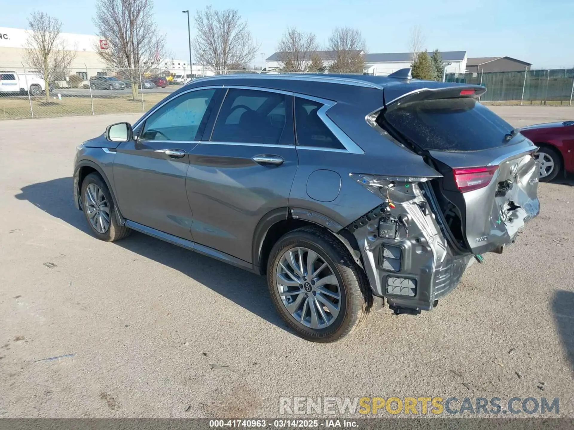 3 Photograph of a damaged car 3PCAJ5BB5PF116979 INFINITI QX50 2023