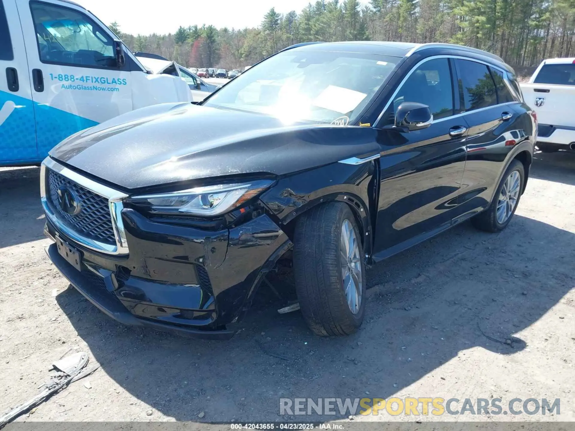 2 Photograph of a damaged car 3PCAJ5BBXPF107517 INFINITI QX50 2023