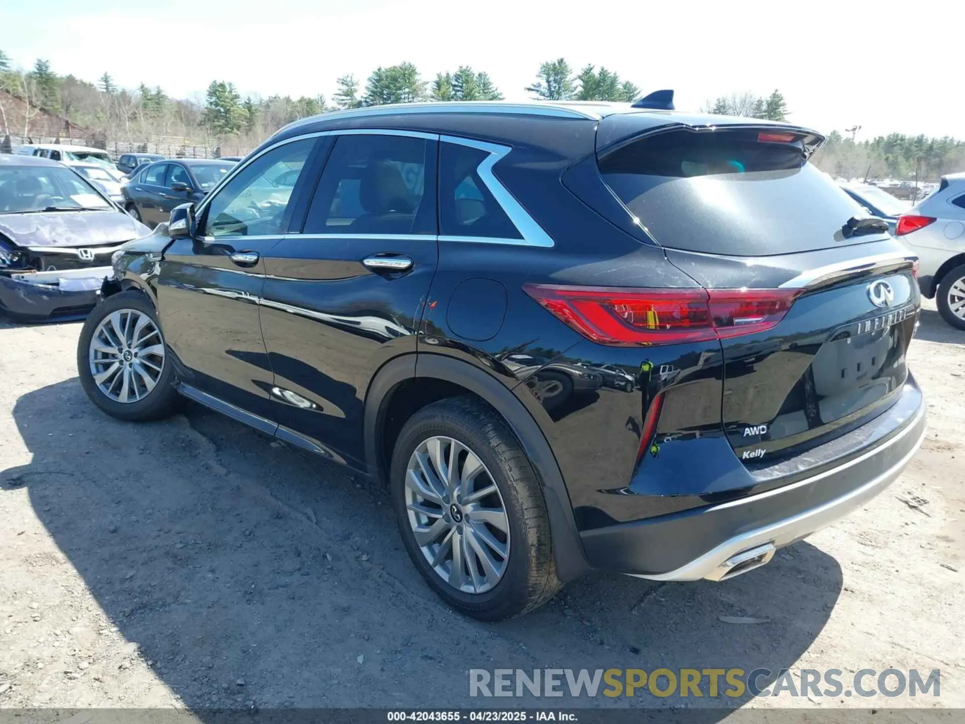 3 Photograph of a damaged car 3PCAJ5BBXPF107517 INFINITI QX50 2023
