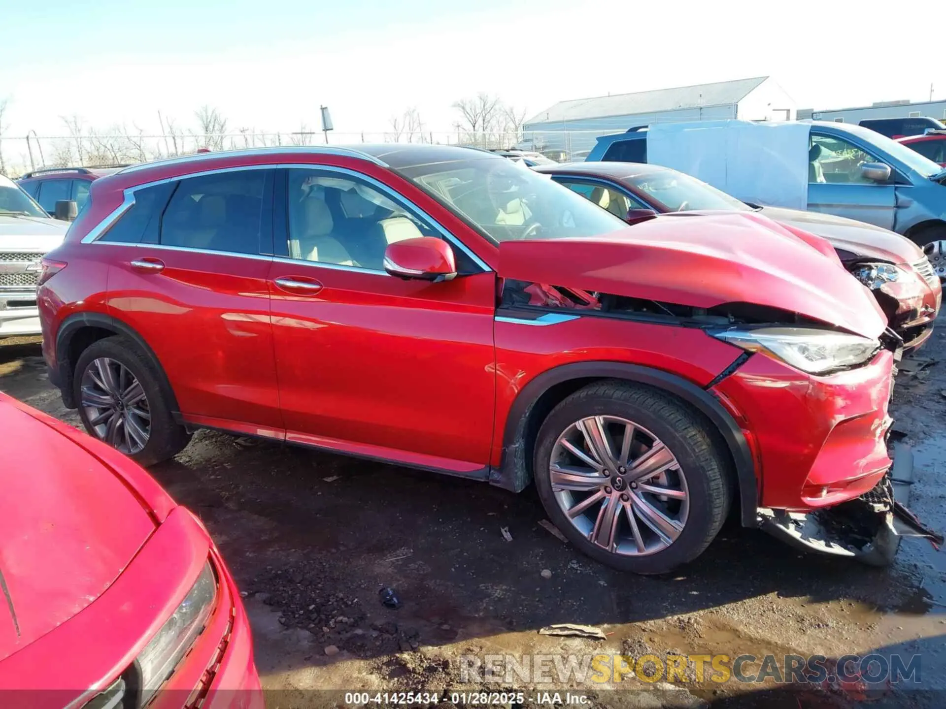 14 Photograph of a damaged car 3PCAJ5EB7PF108118 INFINITI QX50 2023