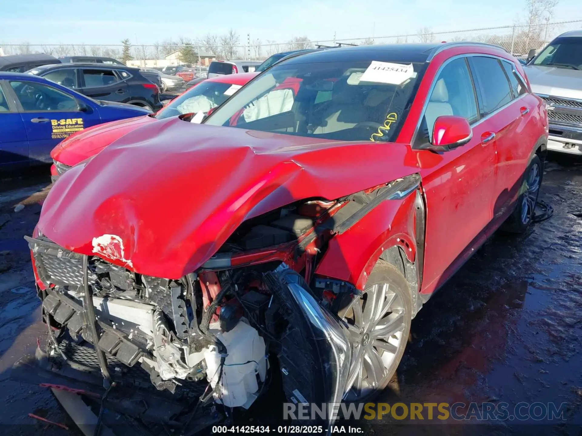 2 Photograph of a damaged car 3PCAJ5EB7PF108118 INFINITI QX50 2023