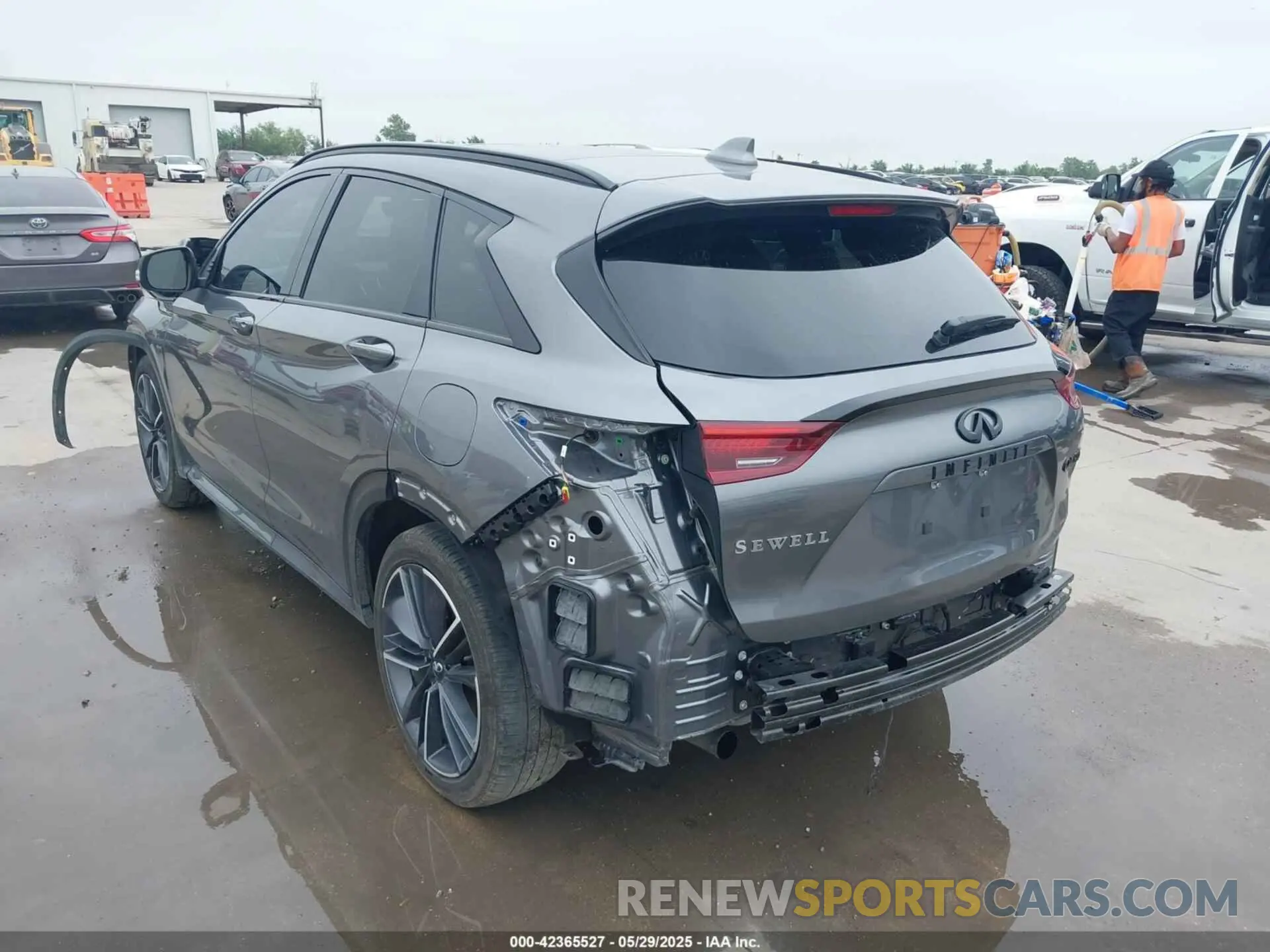 3 Photograph of a damaged car 3PCAJ5FA9PF108160 INFINITI QX50 2023