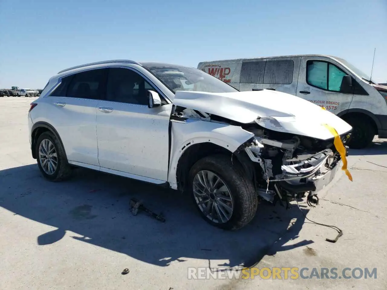 4 Photograph of a damaged car 3PCAJ5BA6RF104043 INFINITI QX50 2024