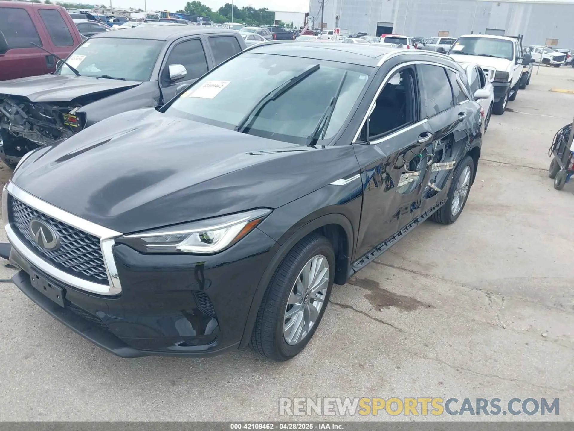 2 Photograph of a damaged car 3PCAJ5BA7RF101801 INFINITI QX50 2024