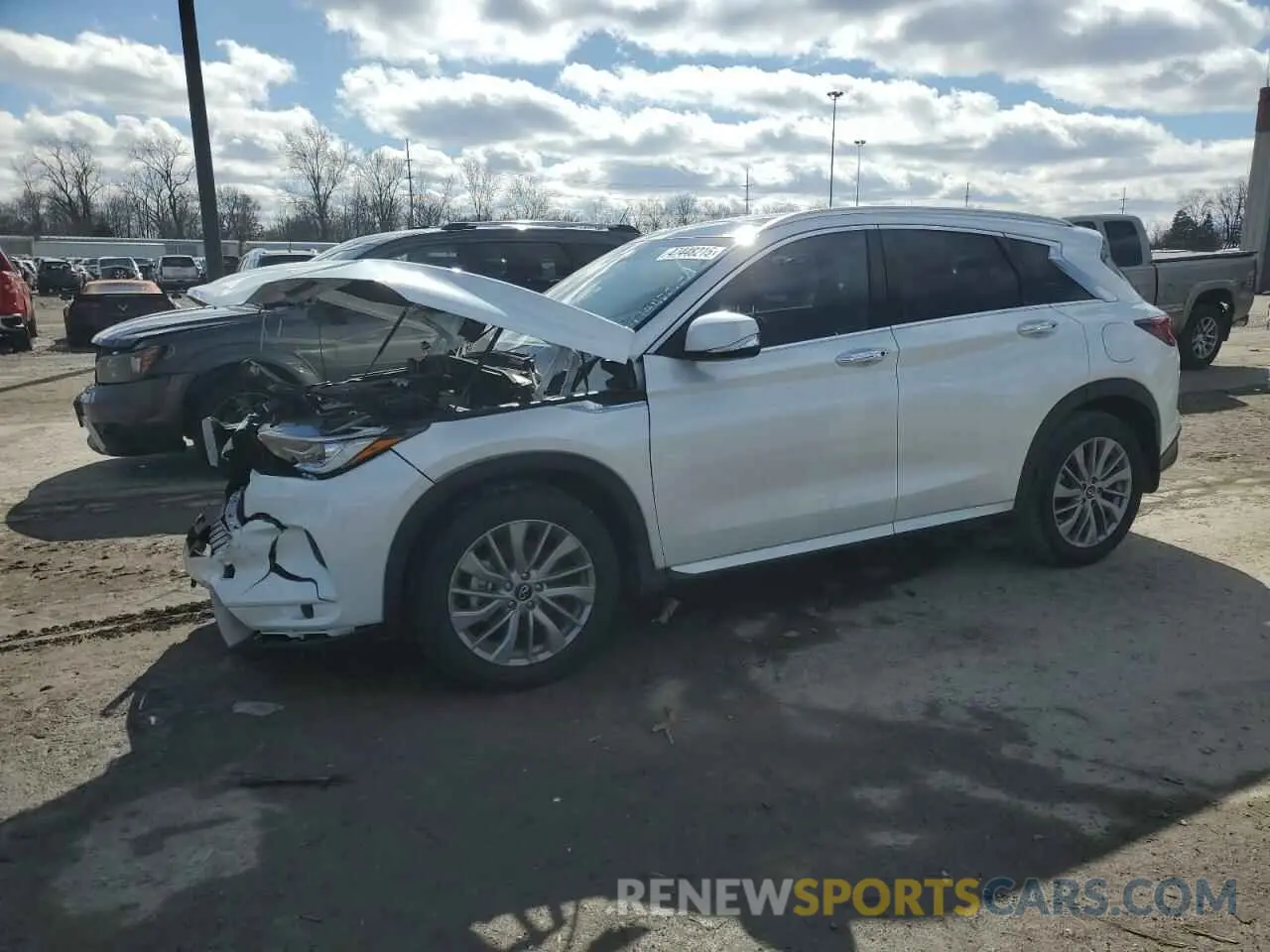 1 Photograph of a damaged car 3PCAJ5BB1RF104136 INFINITI QX50 2024
