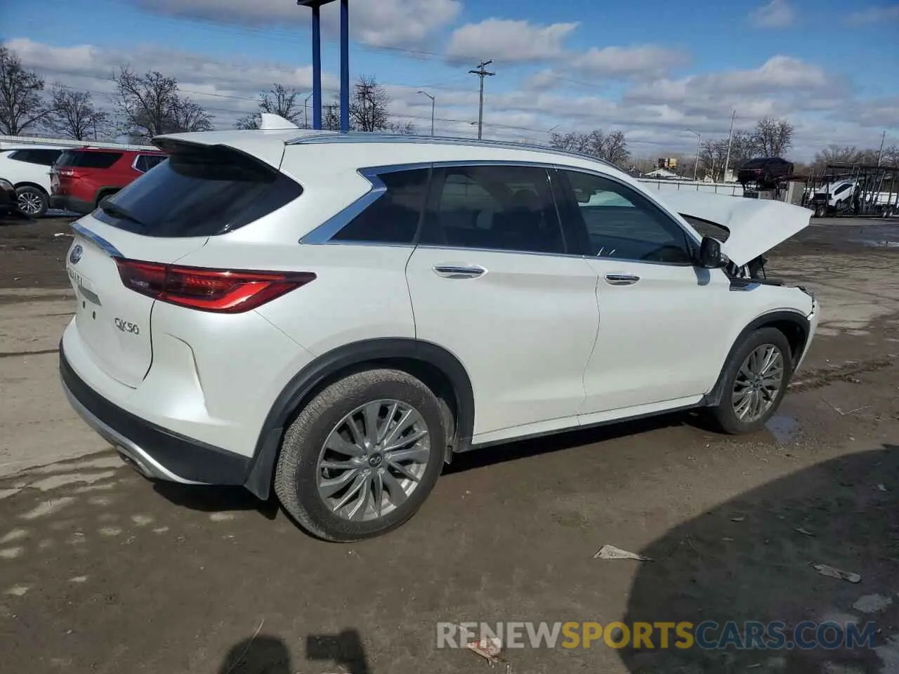 3 Photograph of a damaged car 3PCAJ5BB1RF104136 INFINITI QX50 2024