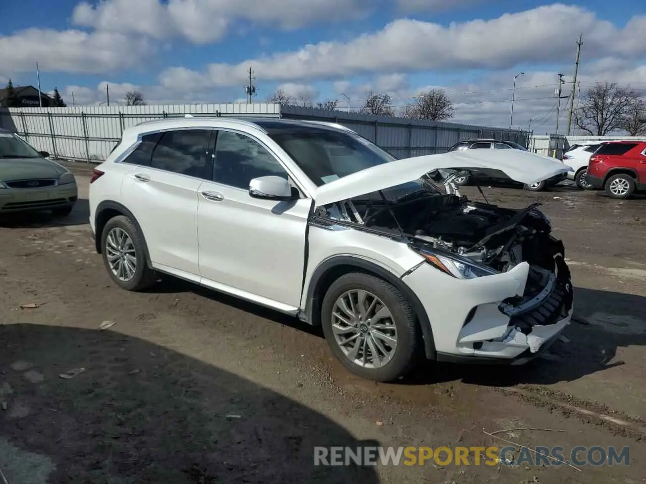 4 Photograph of a damaged car 3PCAJ5BB1RF104136 INFINITI QX50 2024