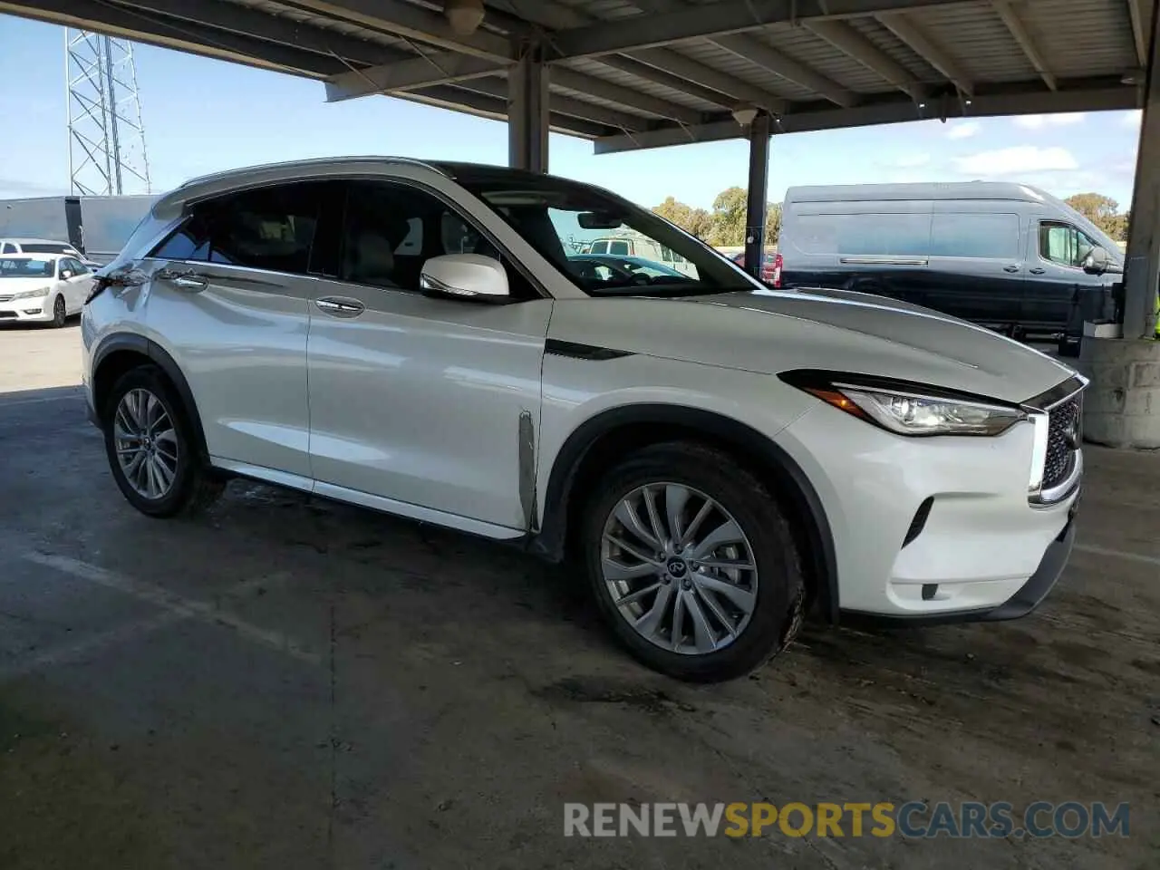 4 Photograph of a damaged car 3PCAJ5BB2RF106560 INFINITI QX50 2024