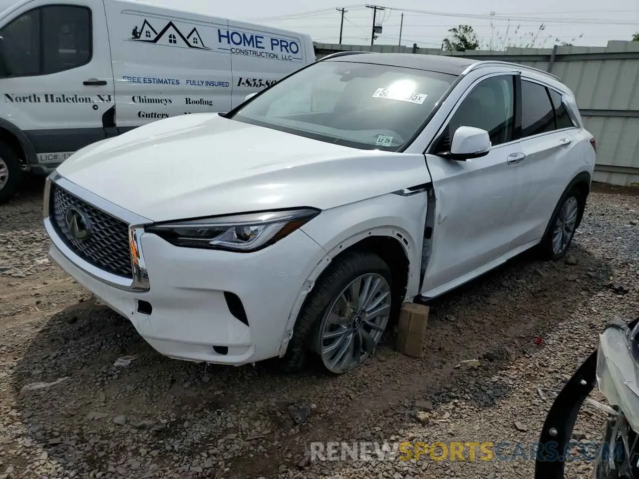 1 Photograph of a damaged car 3PCAJ5BB7RF115190 INFINITI QX50 2024