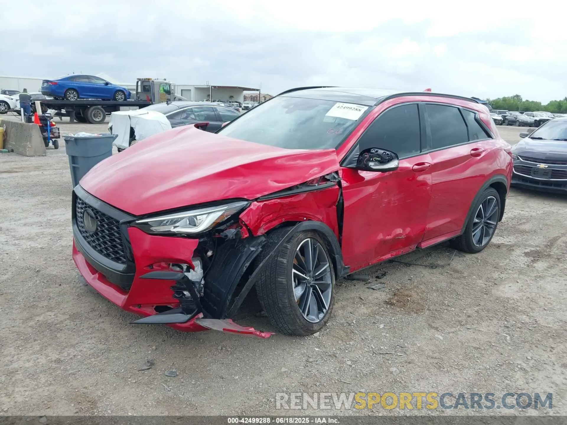 6 Photograph of a damaged car 3PCAJ5FA3RF112157 INFINITI QX50 2024