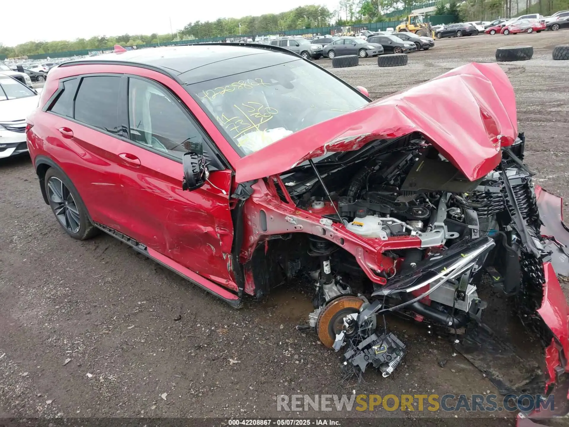 1 Photograph of a damaged car 3PCAJ5FB5SF103880 INFINITI QX50 2025