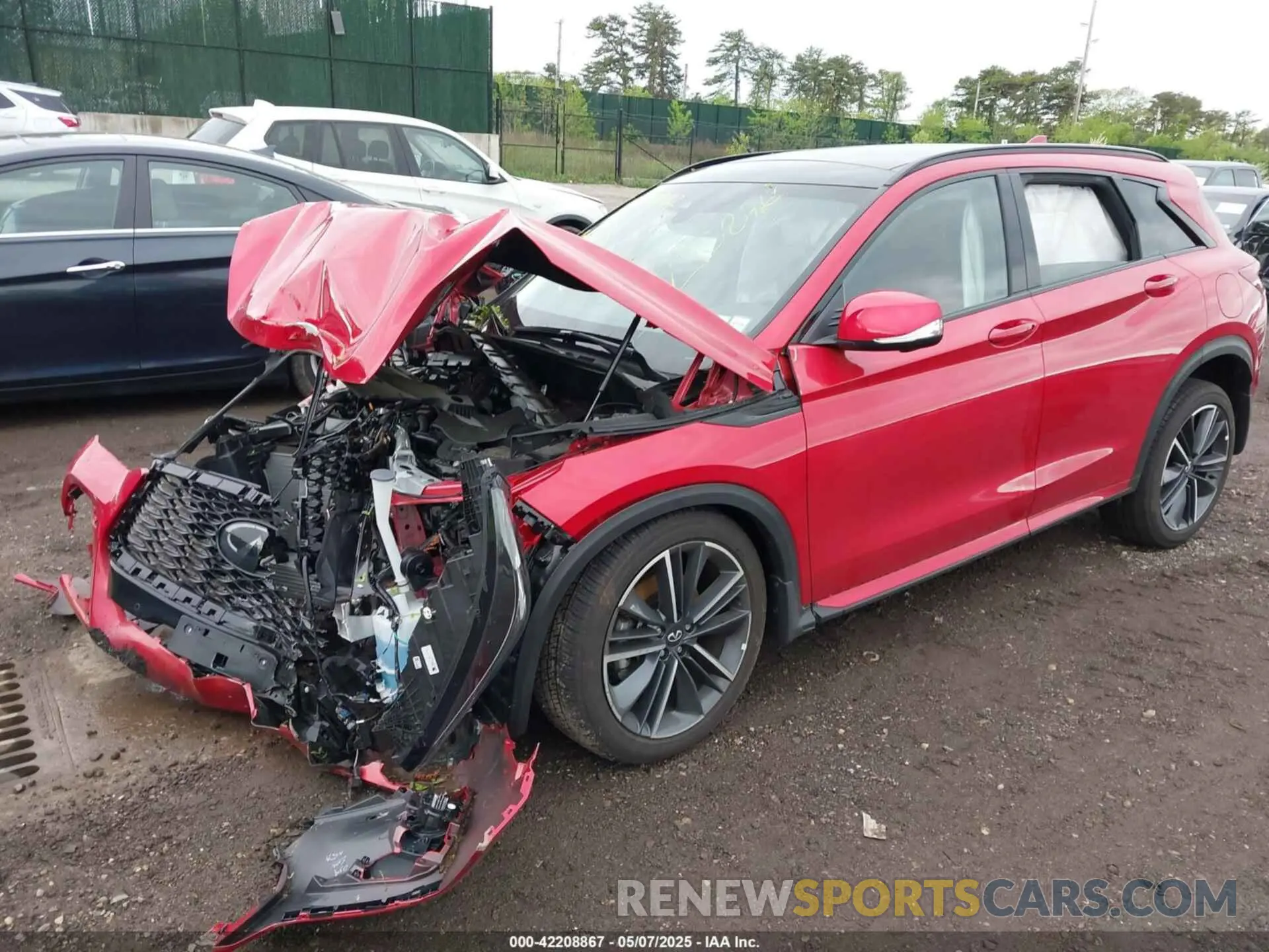 2 Photograph of a damaged car 3PCAJ5FB5SF103880 INFINITI QX50 2025