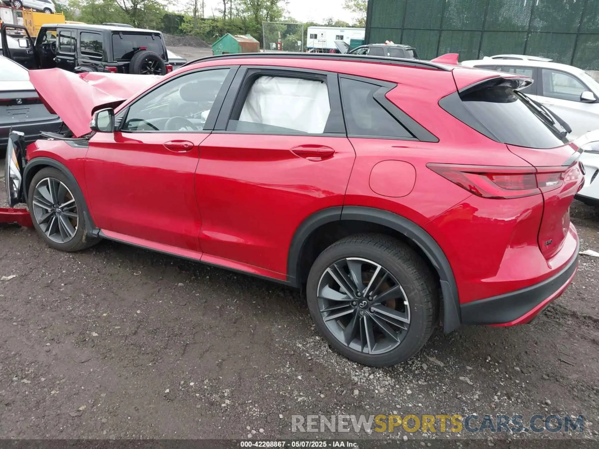 3 Photograph of a damaged car 3PCAJ5FB5SF103880 INFINITI QX50 2025