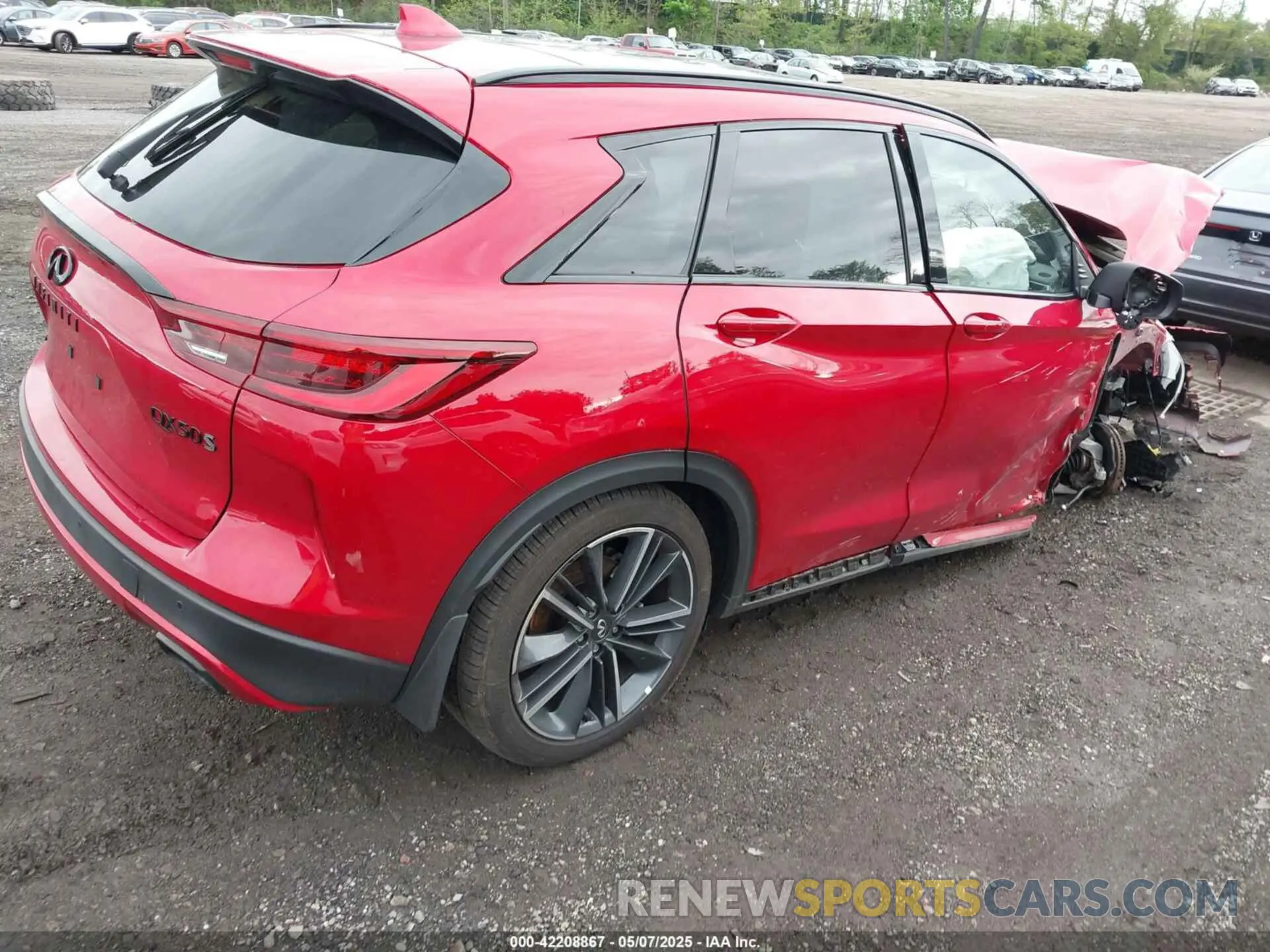 4 Photograph of a damaged car 3PCAJ5FB5SF103880 INFINITI QX50 2025