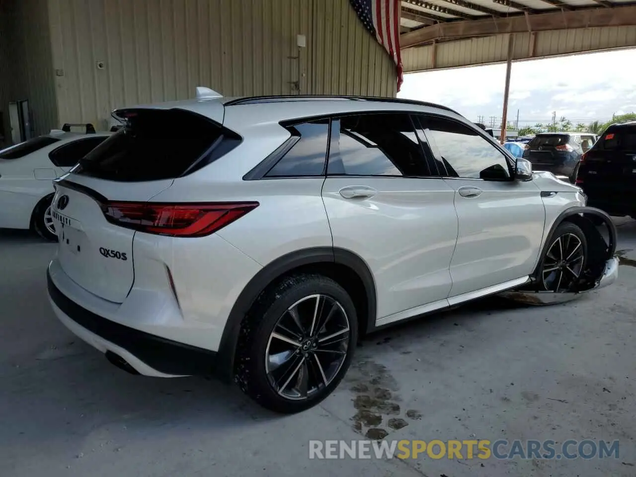 3 Photograph of a damaged car 3PCAJ5FAXPF117708 INFINITI QX50 SPORT 2023
