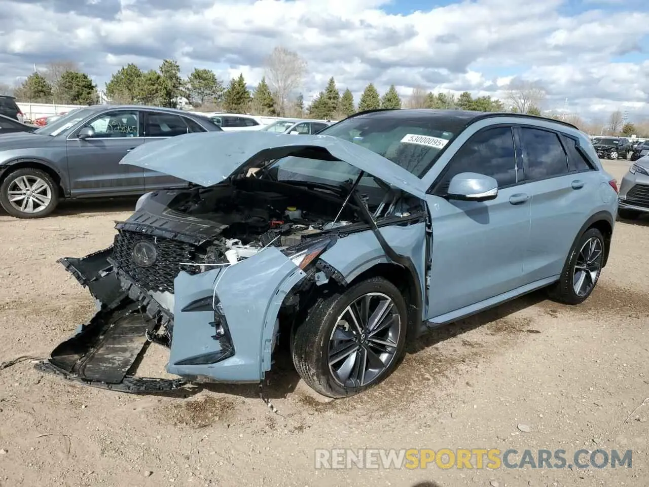 1 Photograph of a damaged car 3PCAJ5FB1PF123776 INFINITI QX50 SPORT 2023