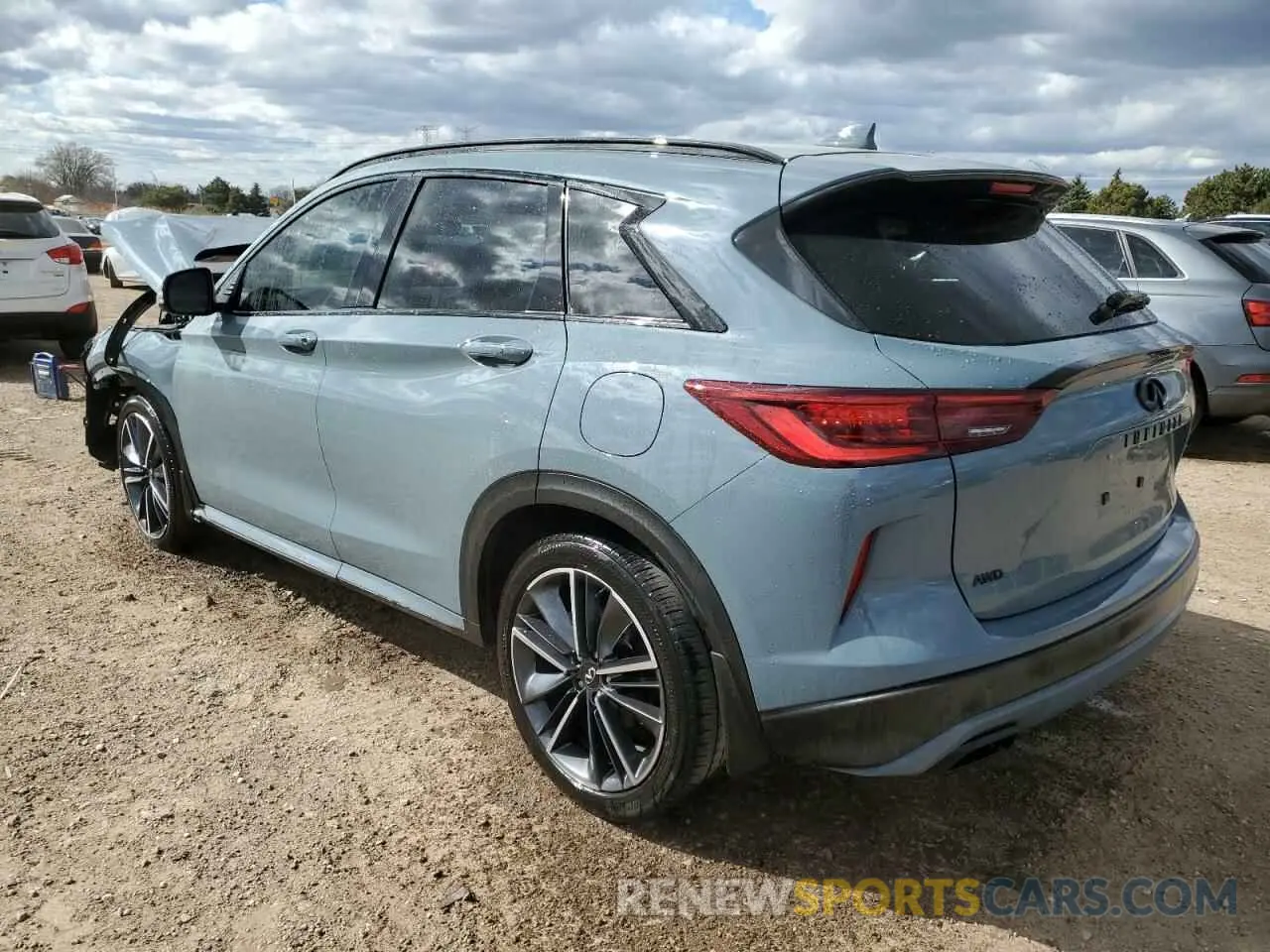 2 Photograph of a damaged car 3PCAJ5FB1PF123776 INFINITI QX50 SPORT 2023
