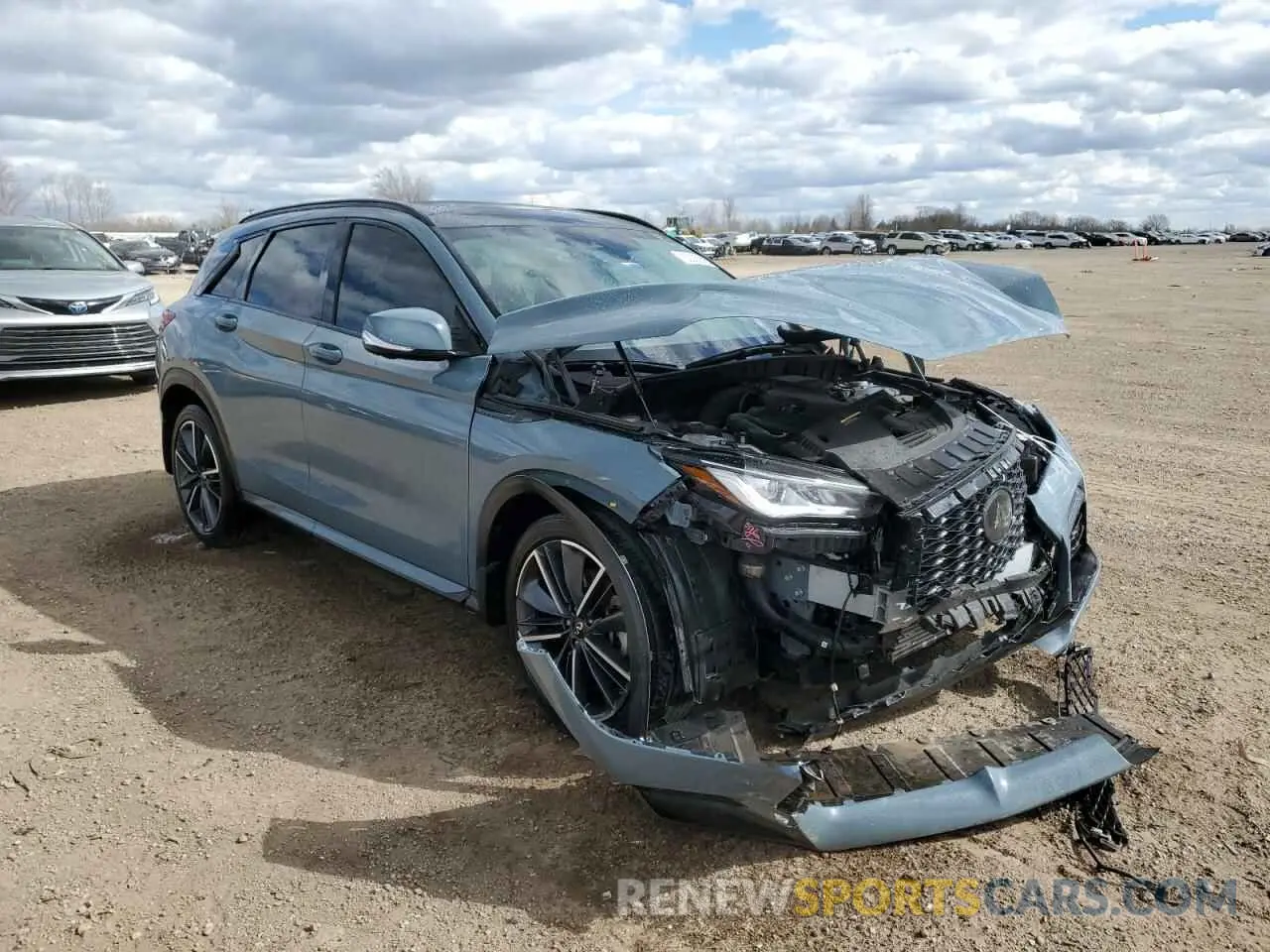 4 Photograph of a damaged car 3PCAJ5FB1PF123776 INFINITI QX50 SPORT 2023