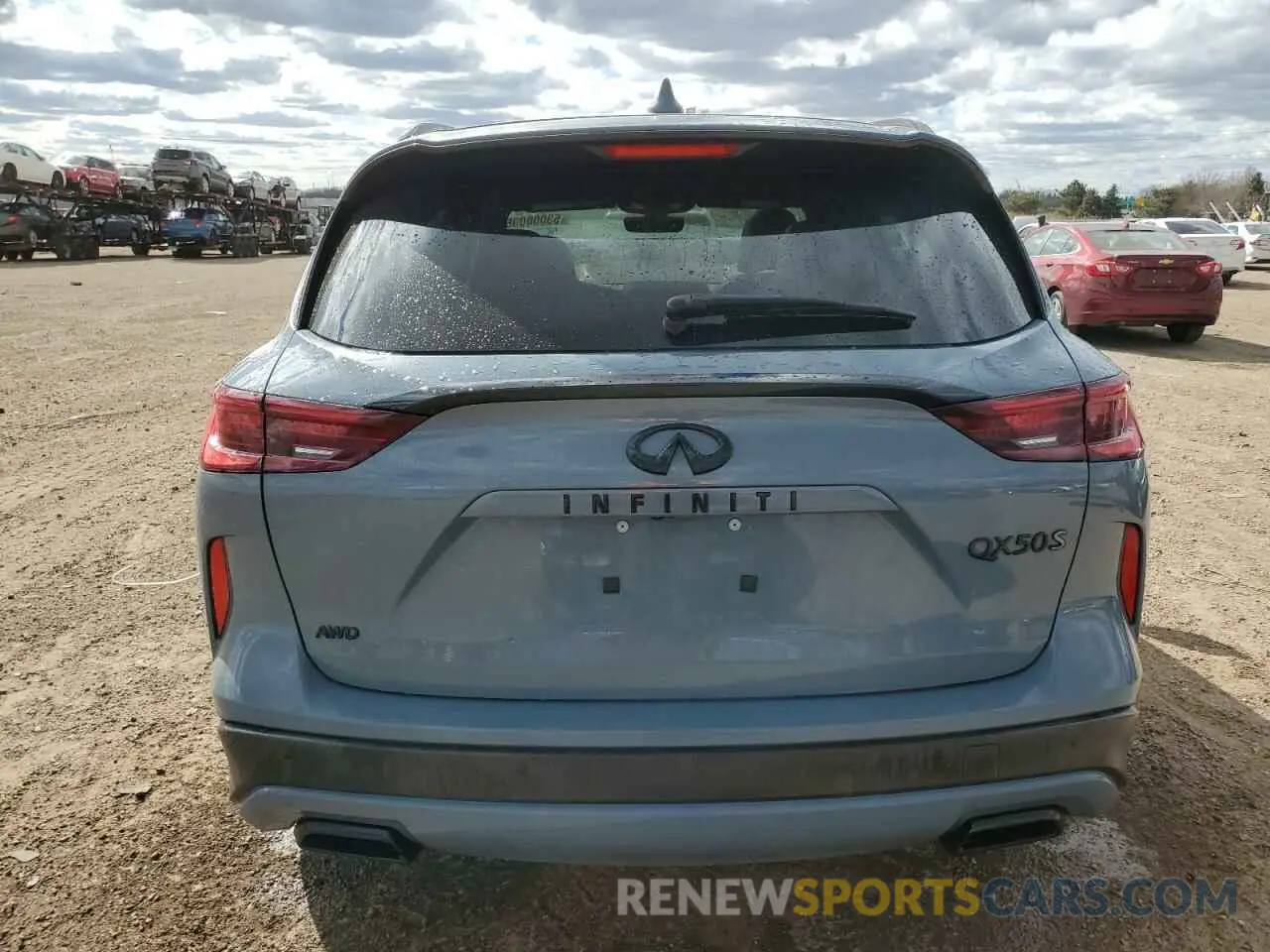 6 Photograph of a damaged car 3PCAJ5FB1PF123776 INFINITI QX50 SPORT 2023