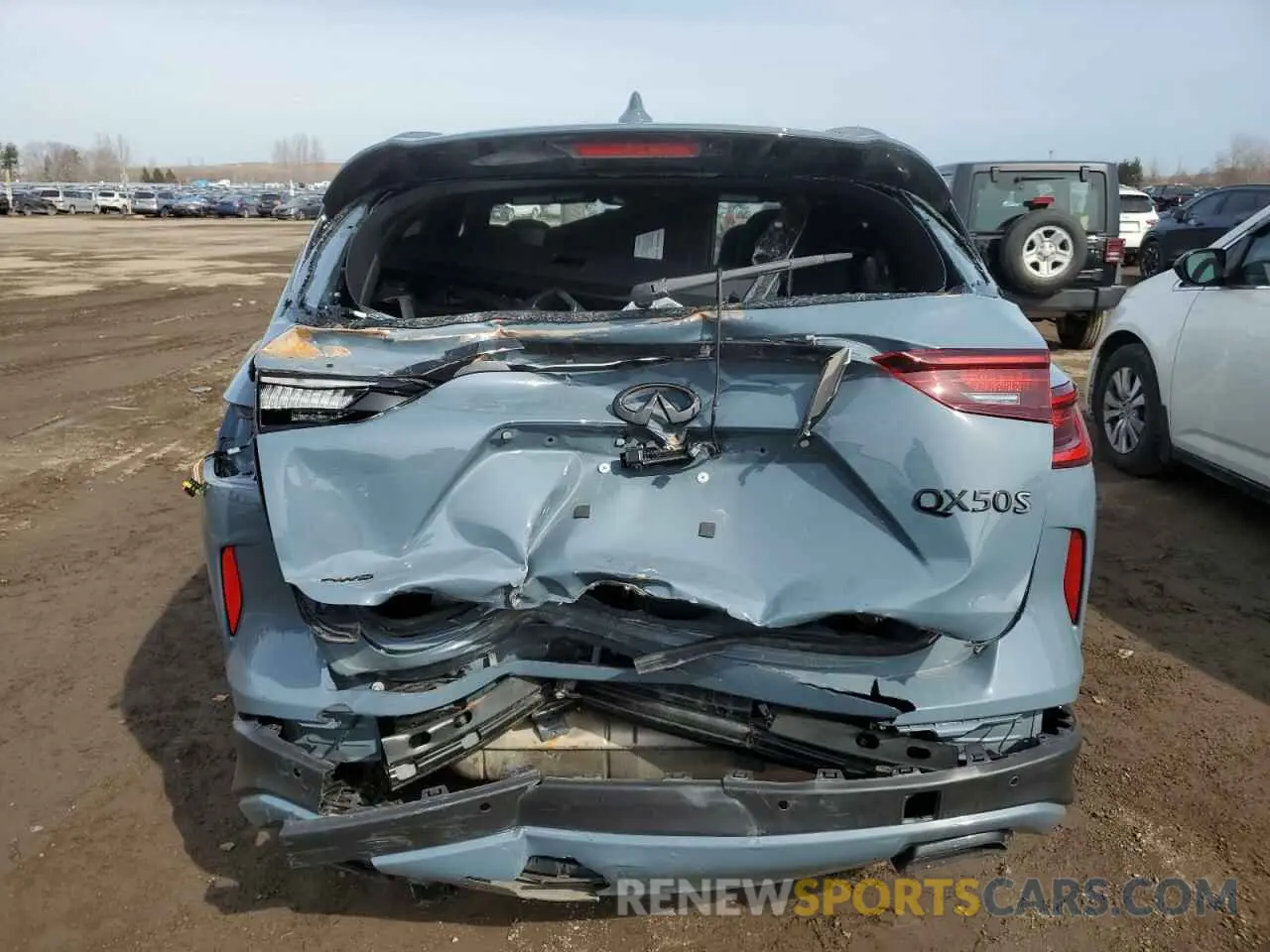 6 Photograph of a damaged car 3PCAJ5FB5PF118192 INFINITI QX50 SPORT 2023