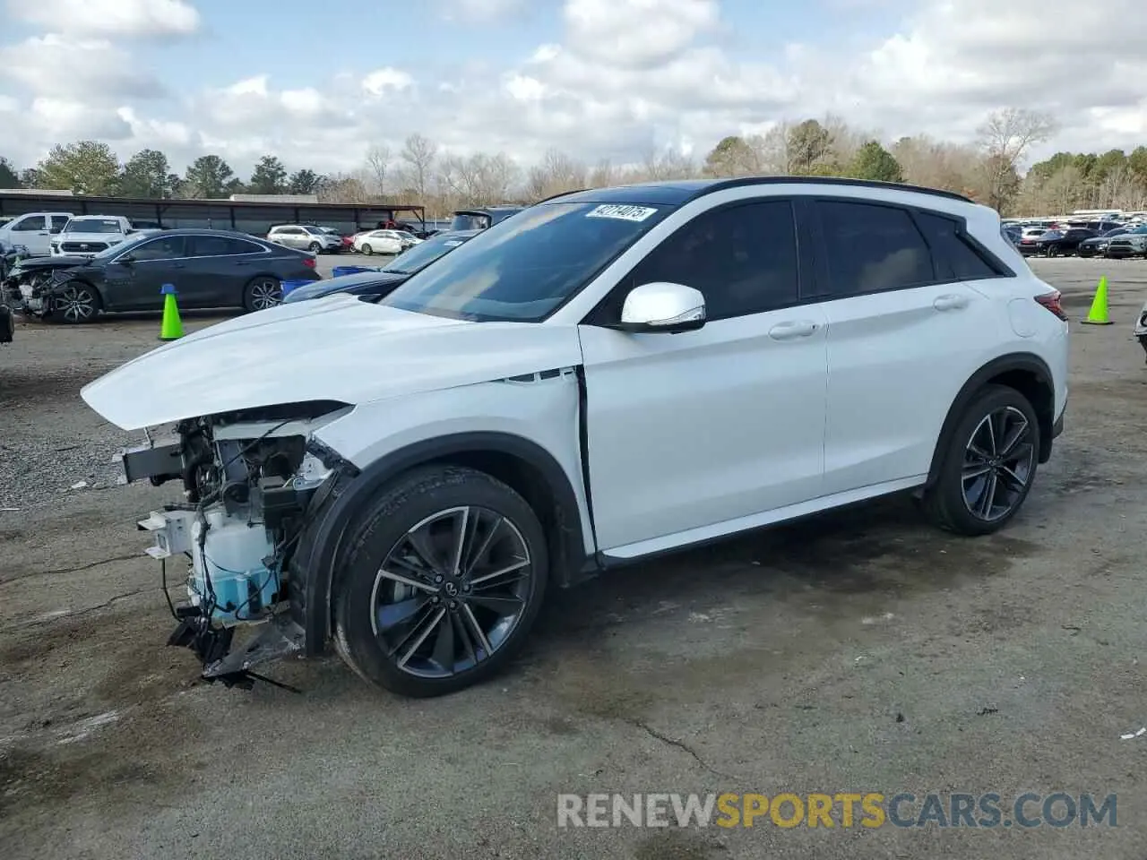 1 Photograph of a damaged car 3PCAJ5FBXPF116101 INFINITI QX50 SPORT 2023