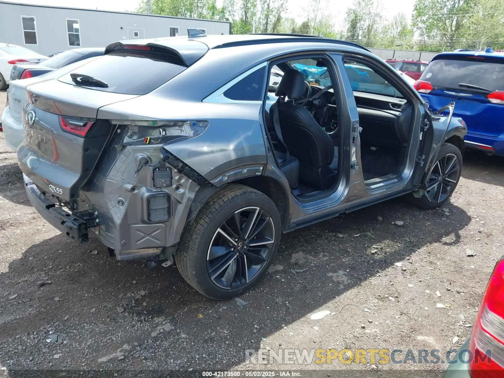 4 Photograph of a damaged car 3PCAJ5J30NF103144 INFINITI QX55 2022