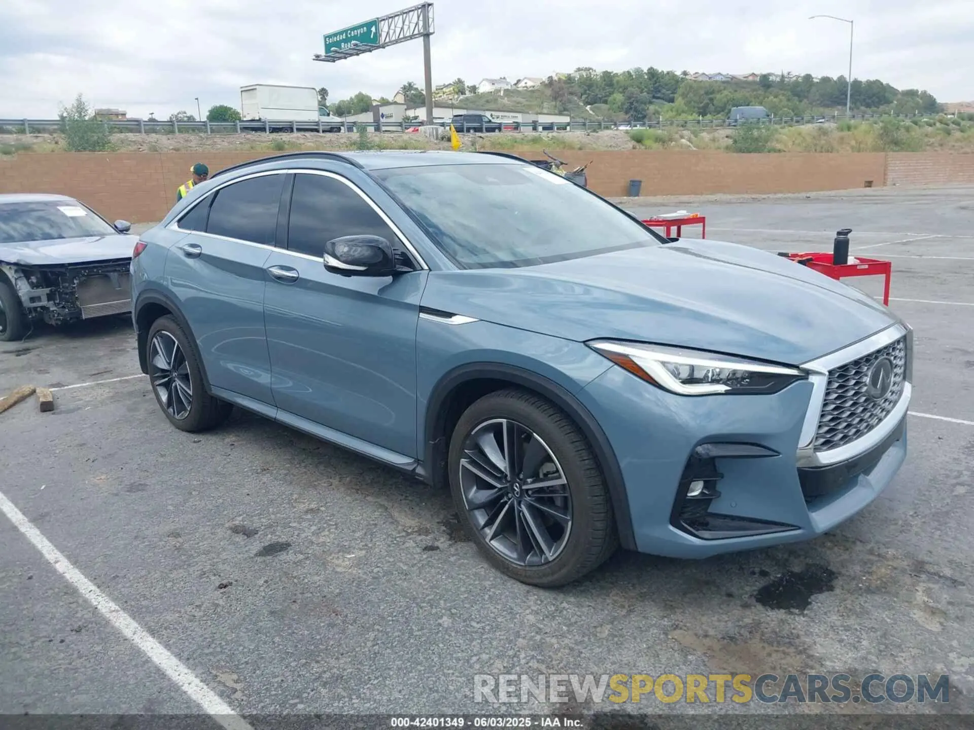 1 Photograph of a damaged car 3PCAJ5K34NF102027 INFINITI QX55 2022