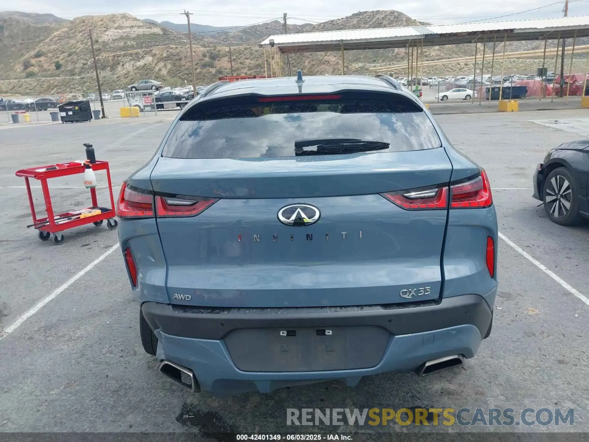 16 Photograph of a damaged car 3PCAJ5K34NF102027 INFINITI QX55 2022