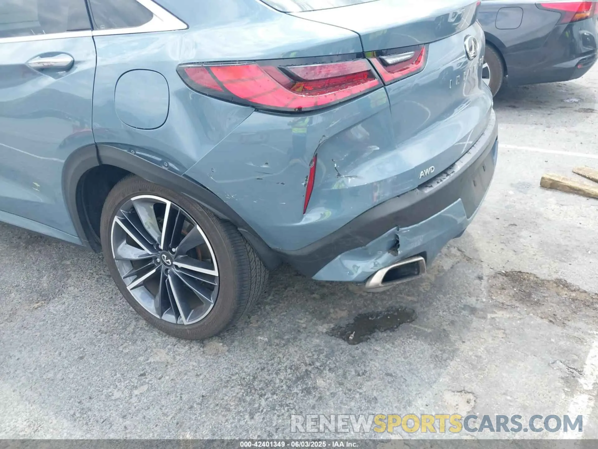 6 Photograph of a damaged car 3PCAJ5K34NF102027 INFINITI QX55 2022