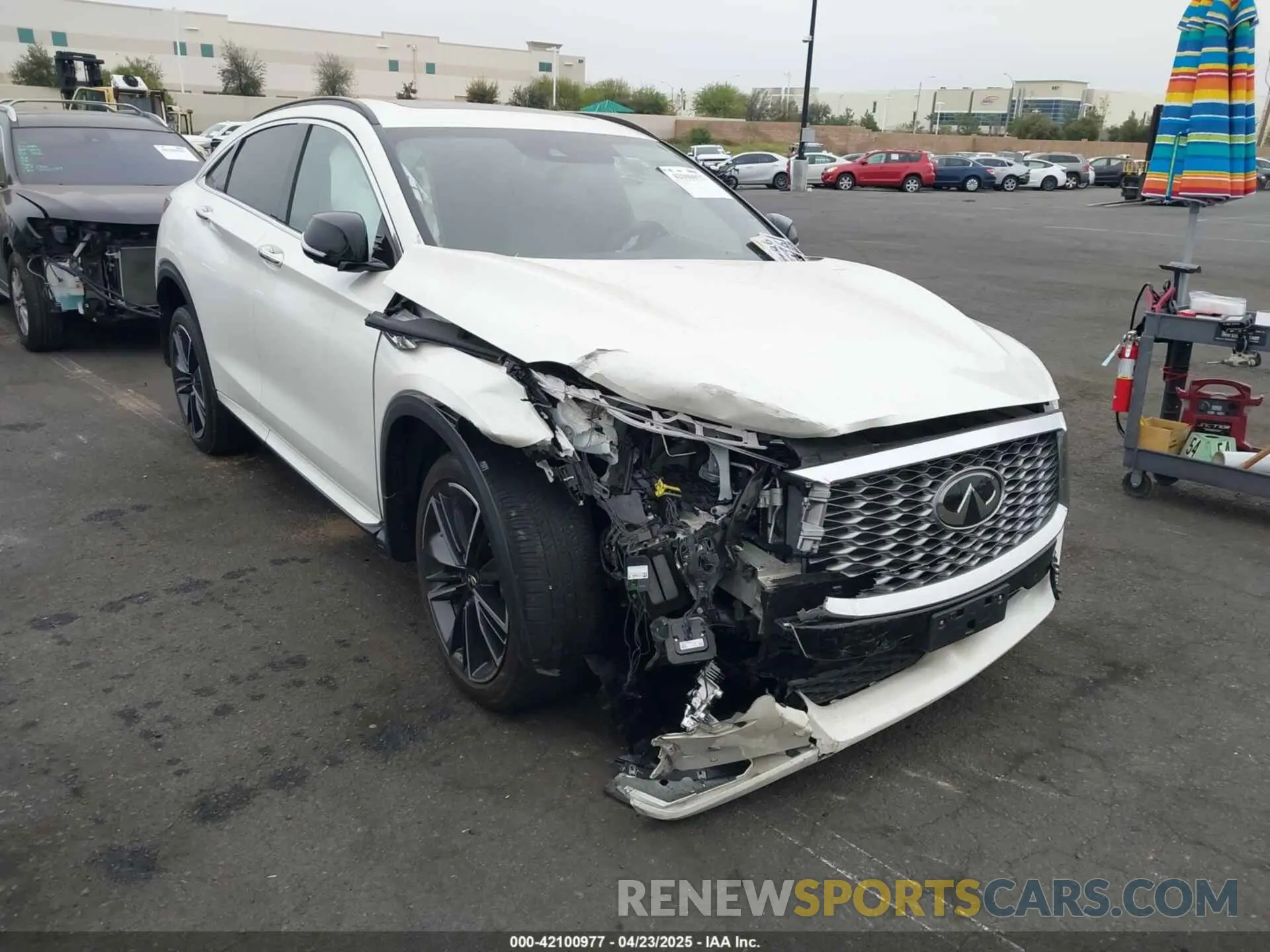 1 Photograph of a damaged car 3PCAJ5K3XNF101092 INFINITI QX55 2022
