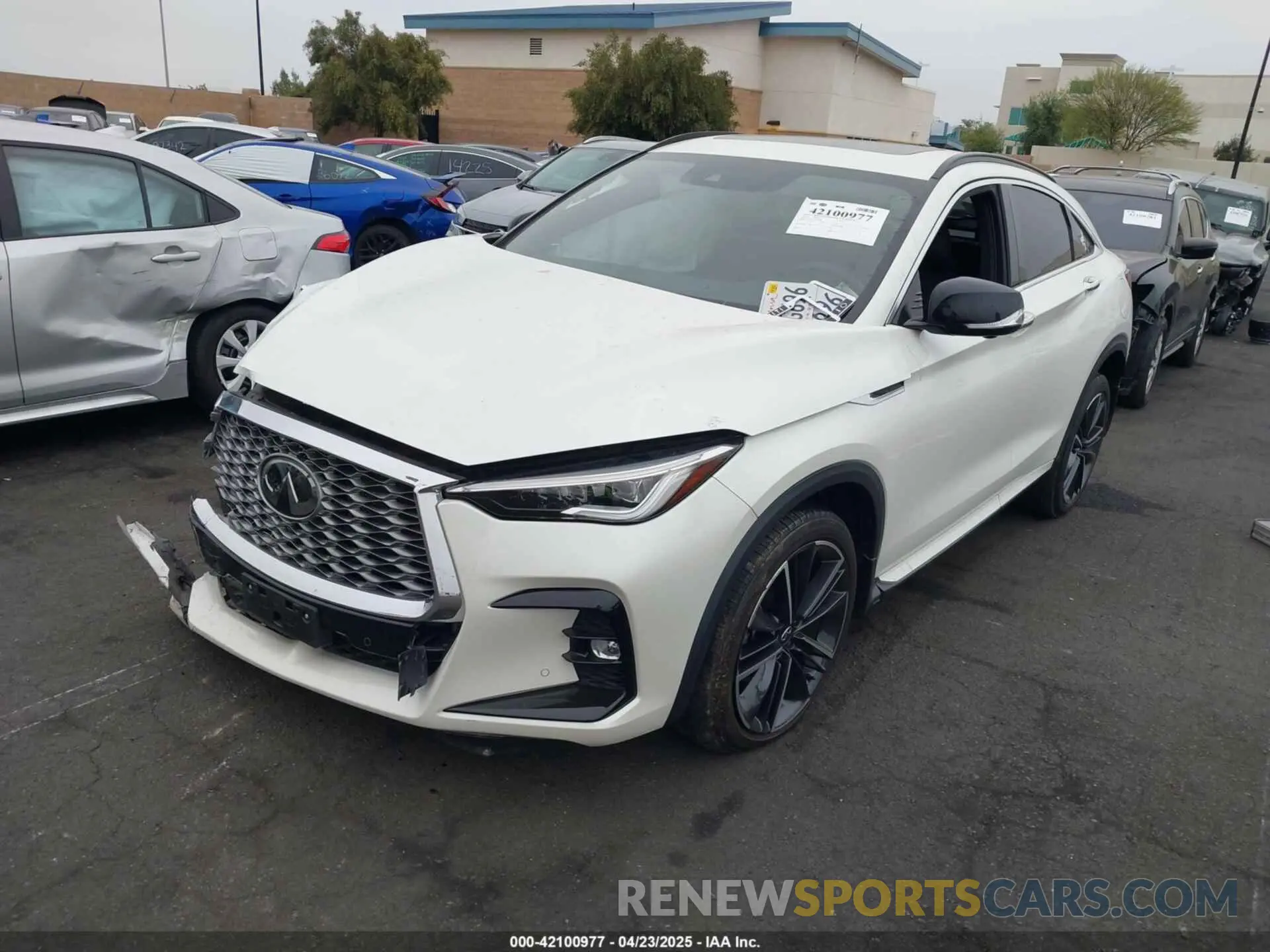 2 Photograph of a damaged car 3PCAJ5K3XNF101092 INFINITI QX55 2022