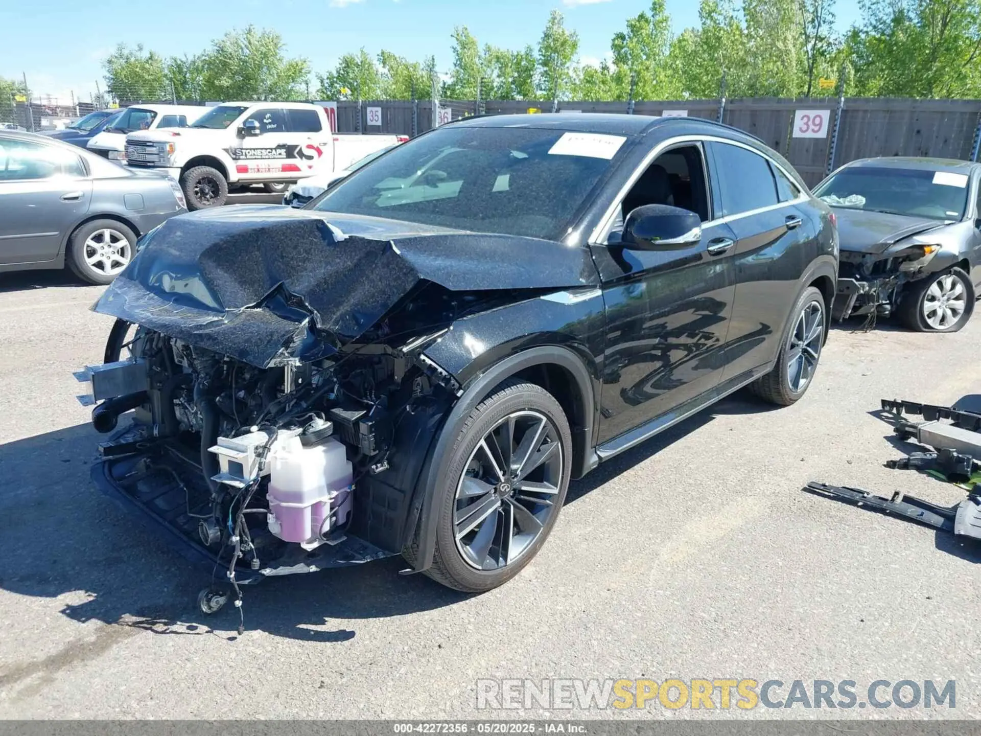 2 Photograph of a damaged car 3PCAJ5JR3PF115182 INFINITI QX55 2023