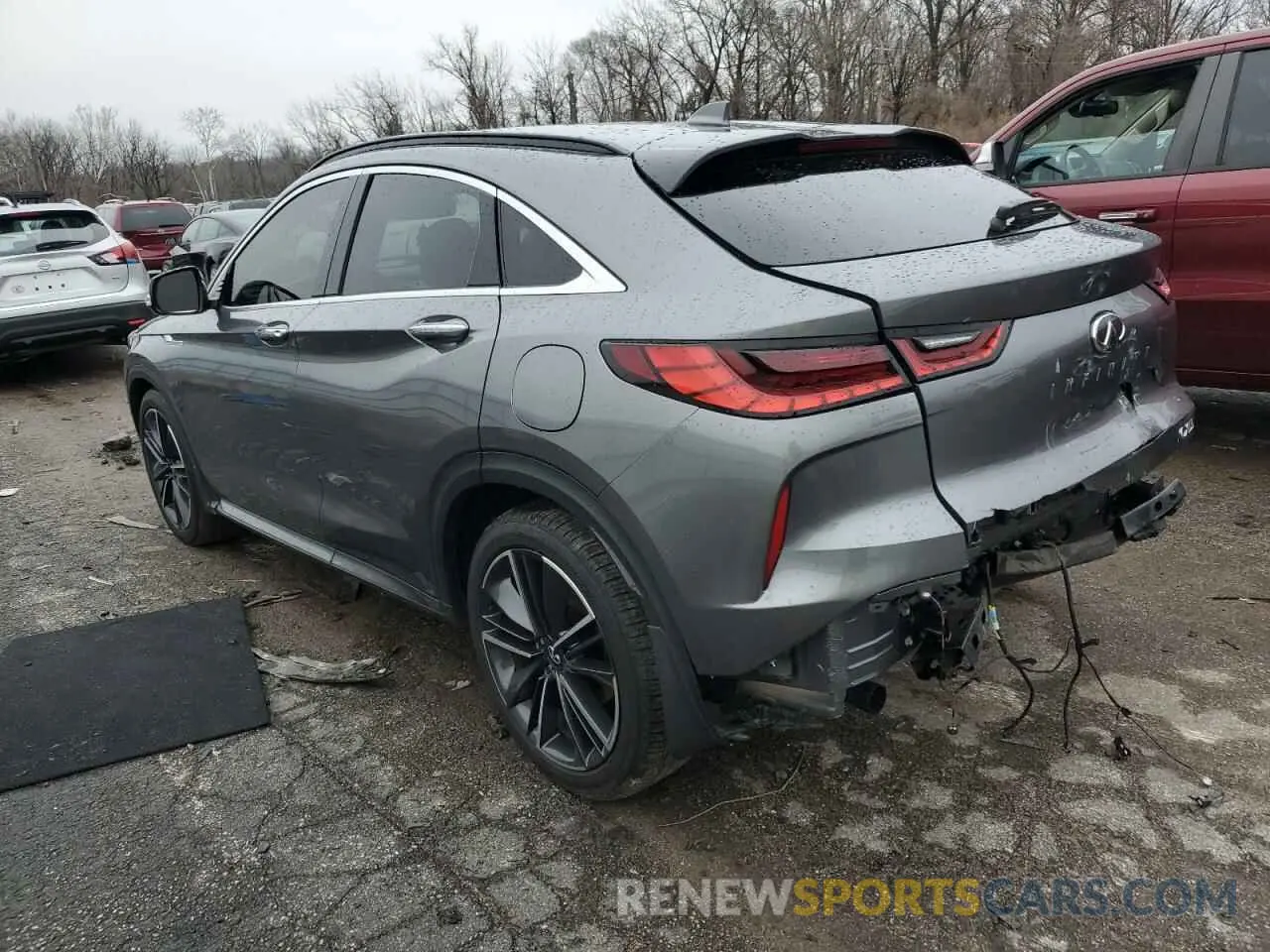 2 Photograph of a damaged car 3PCAJ5K39NF100886 INFINITI QX55 ESSEN 2022