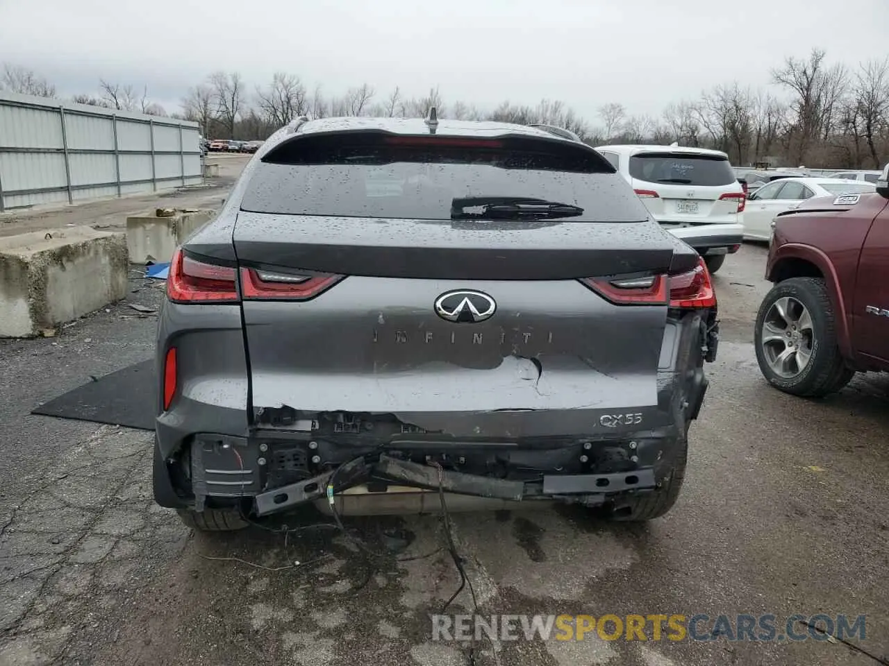 6 Photograph of a damaged car 3PCAJ5K39NF100886 INFINITI QX55 ESSEN 2022